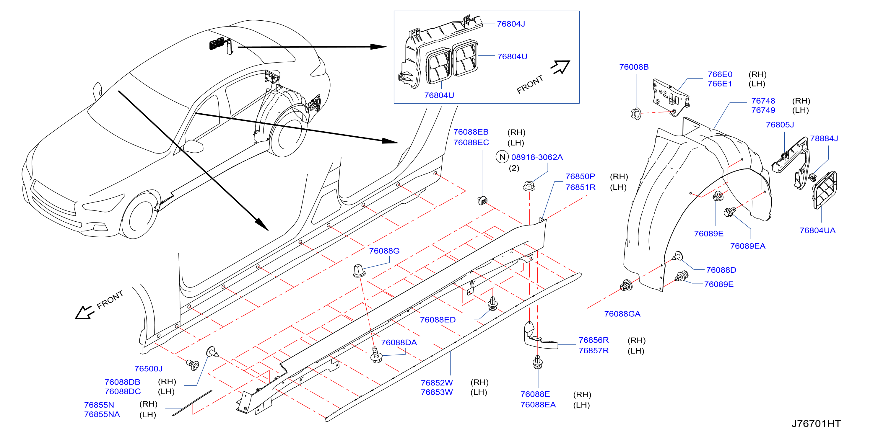 Body Side Fitting Fitting Parts