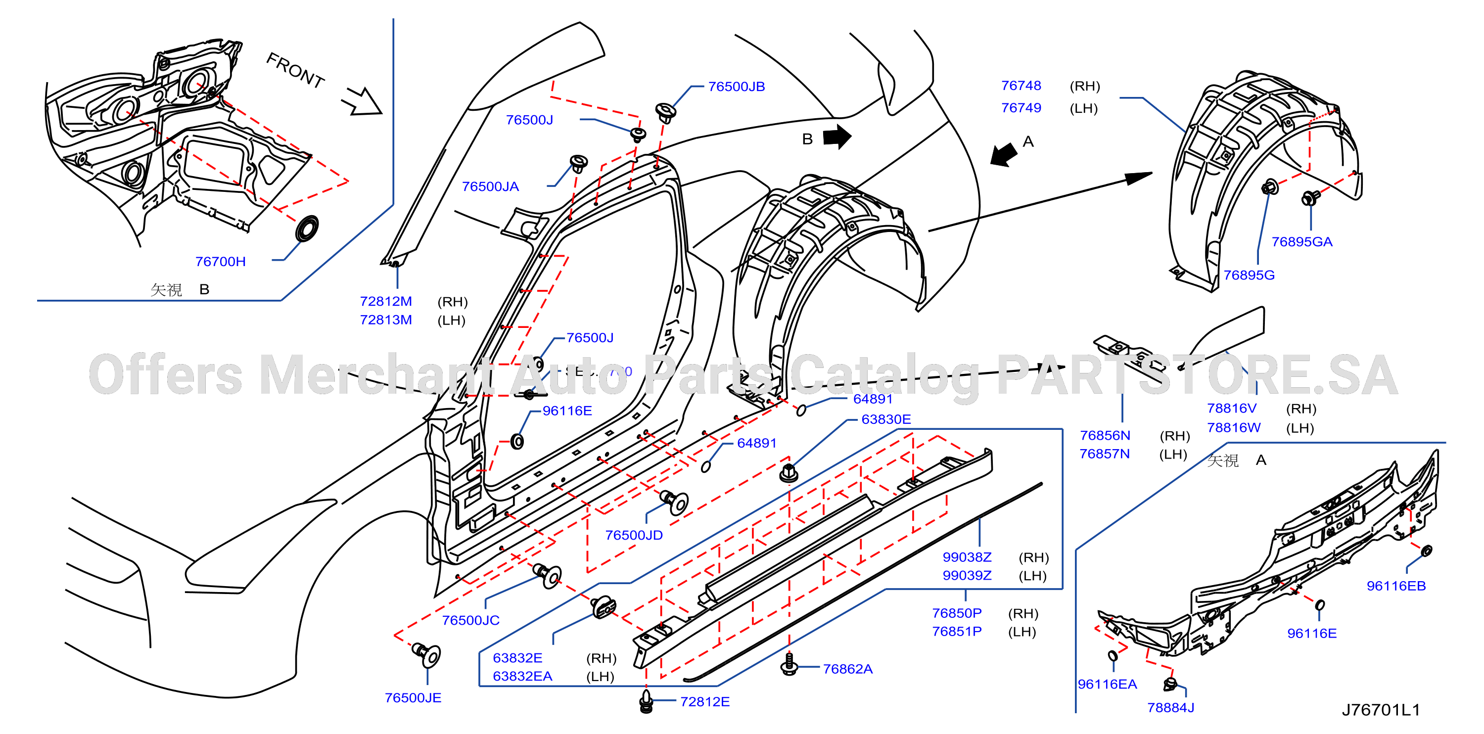 Body Side Fitting Fitting Parts Nismo