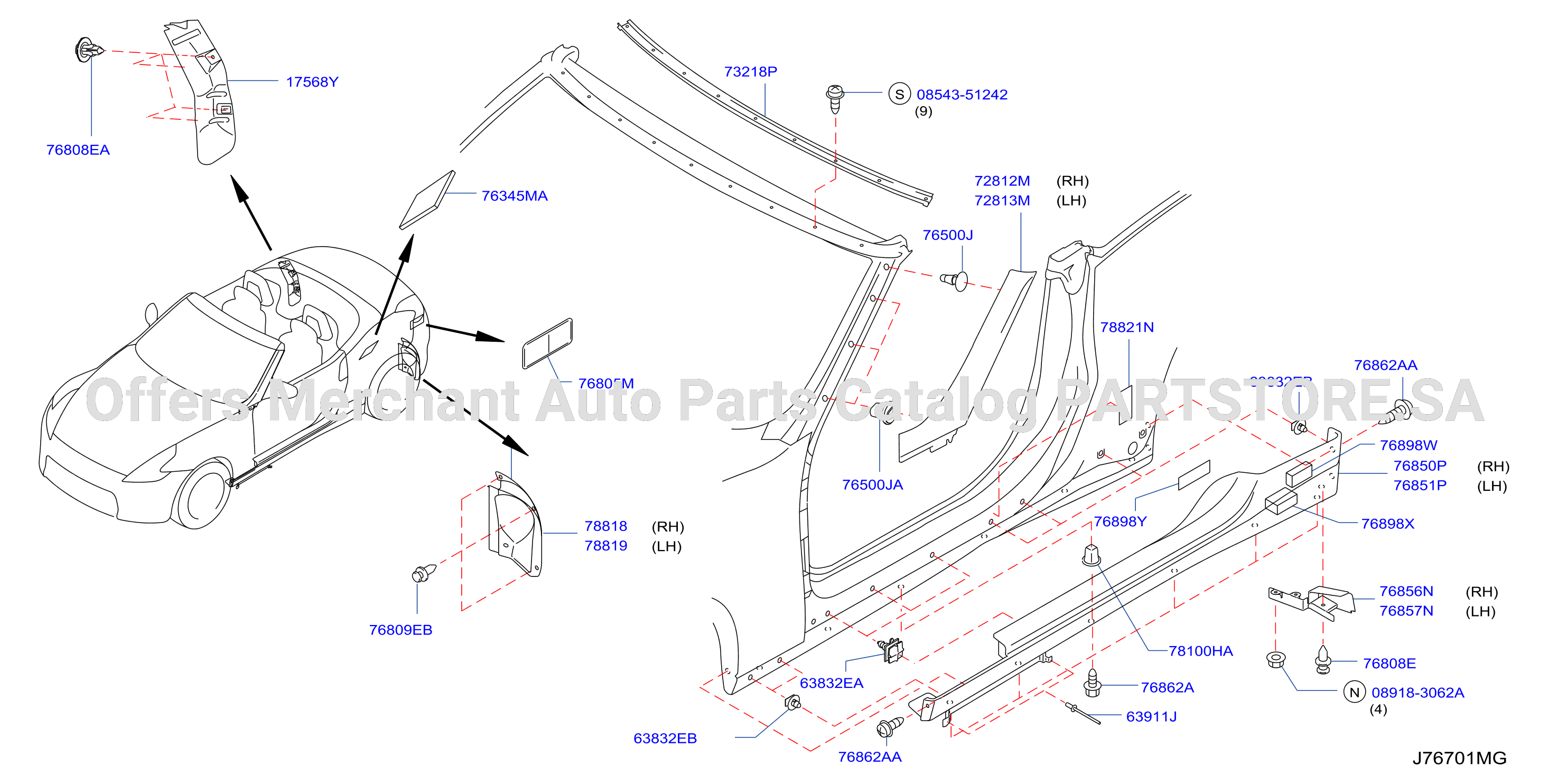 Body Side Fitting Fitting Part No 1