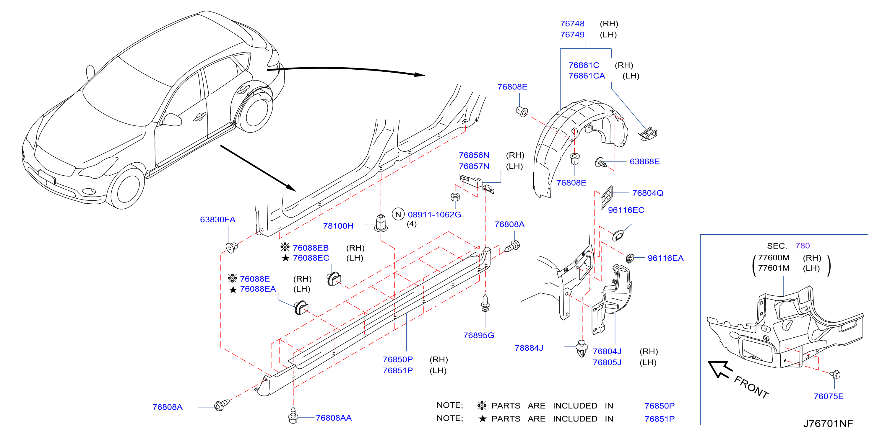 Body Side Fitting Fitting Part