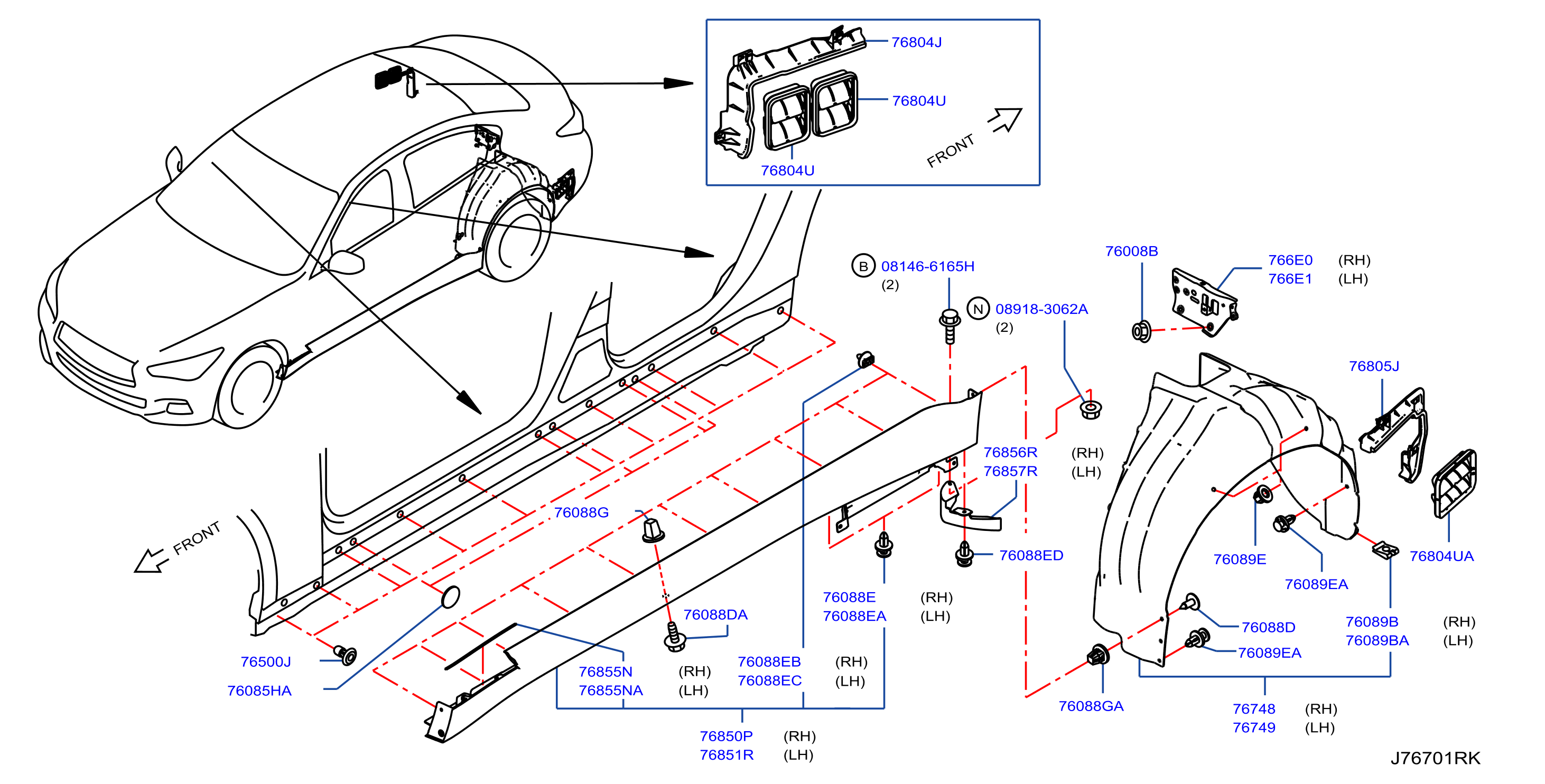 Body Side Fitting Fitting Parts
