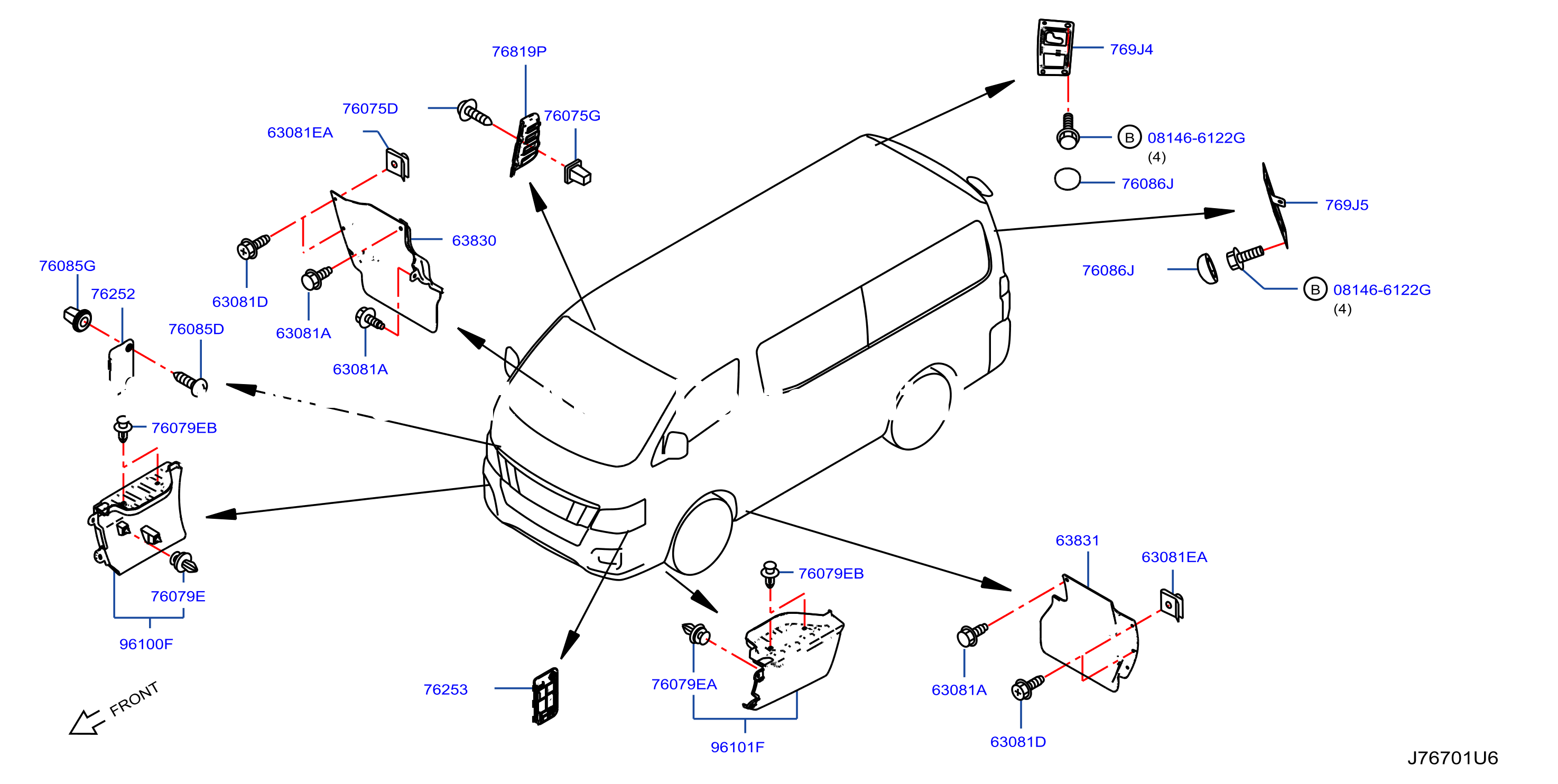 Body Side Fitting Fitting Parts