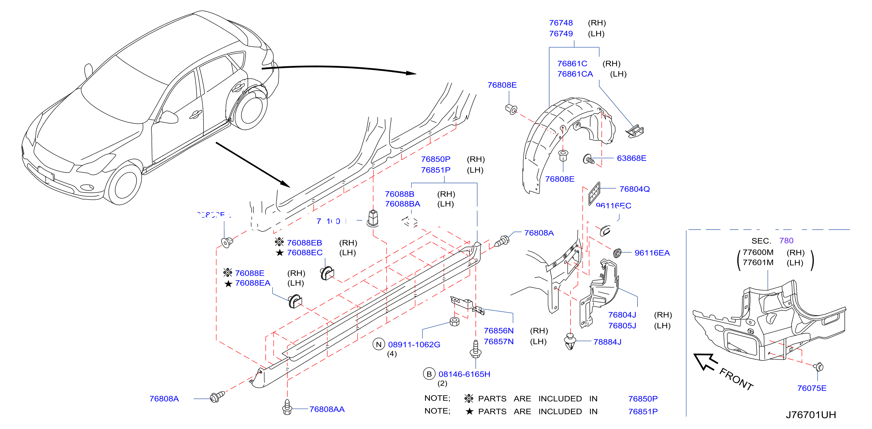 Body Side Fitting Fitting Part