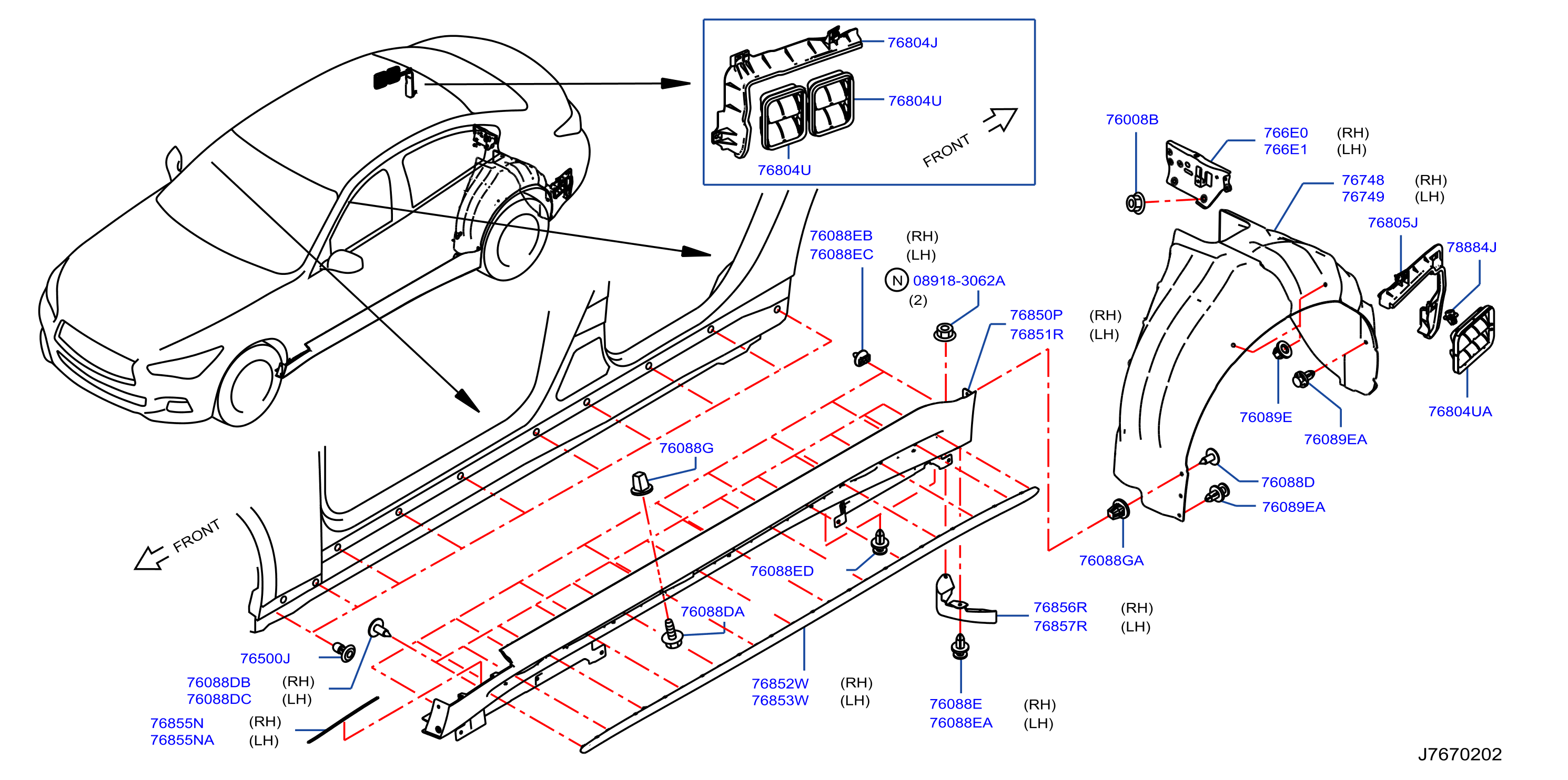Body Side Fitting Fitting Parts