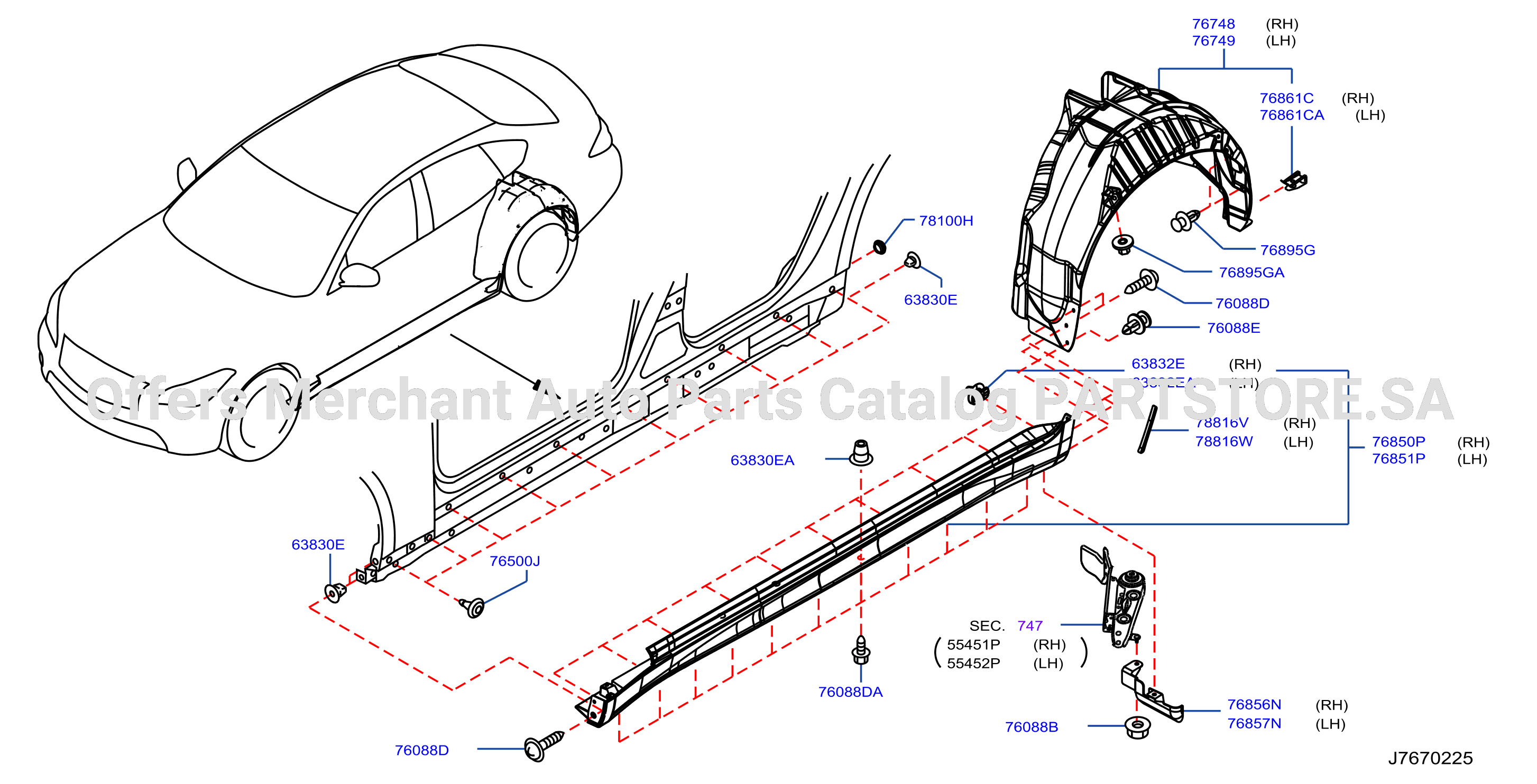 Body Side Fitting Fitting Part