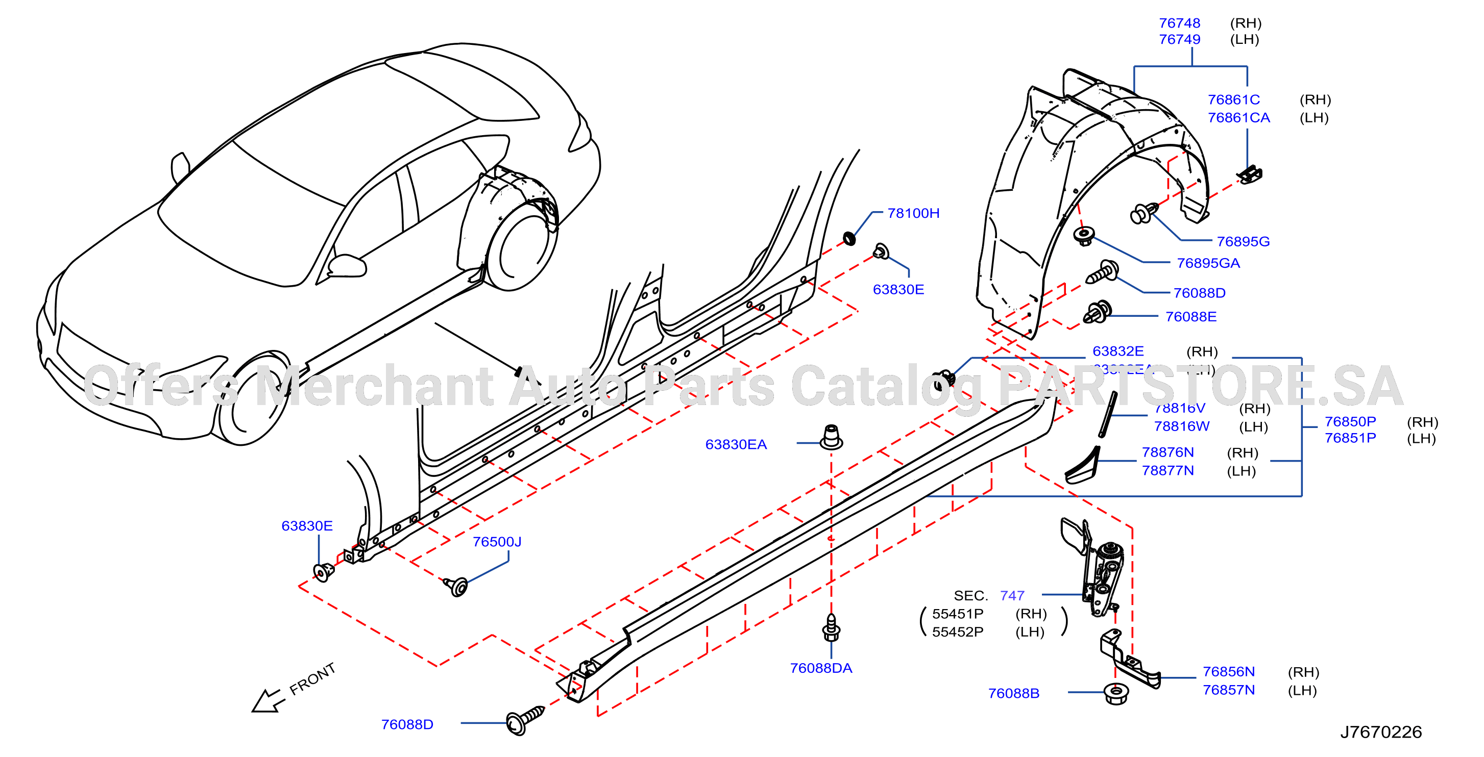 Body Side Fitting Fitting Part