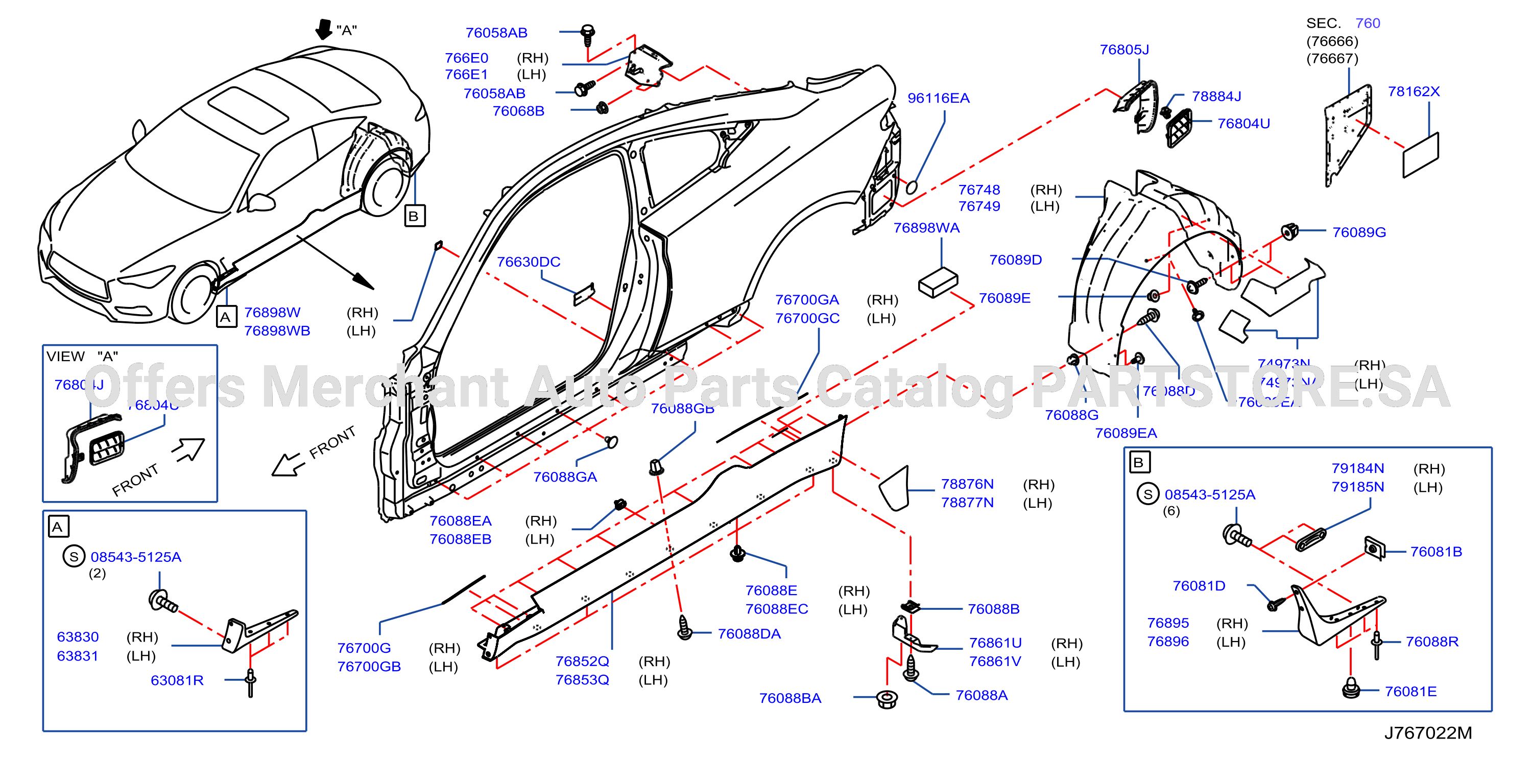 Body Side Fitting Fitting Parts