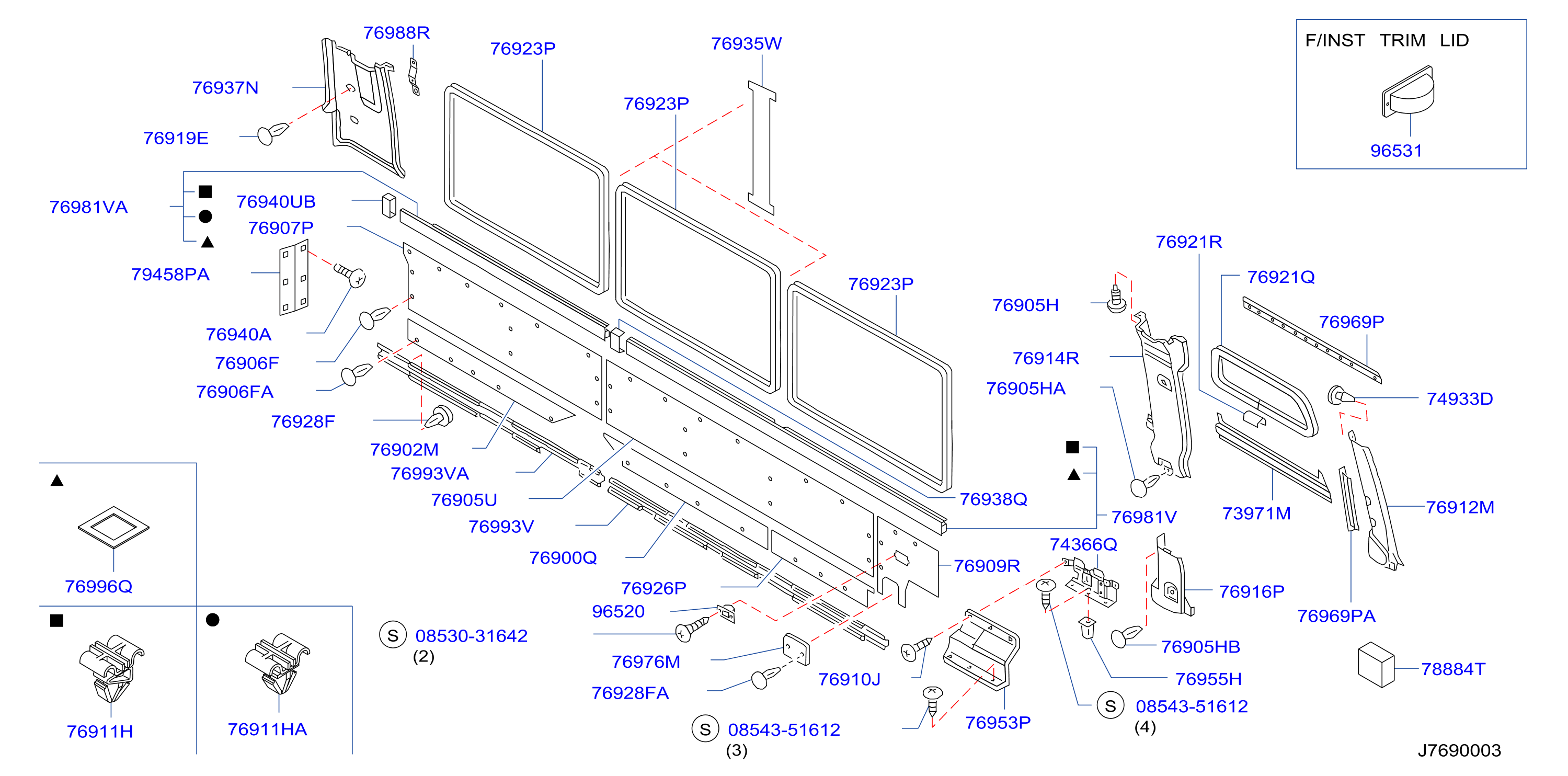 Body Side Trimming Lh Short Body