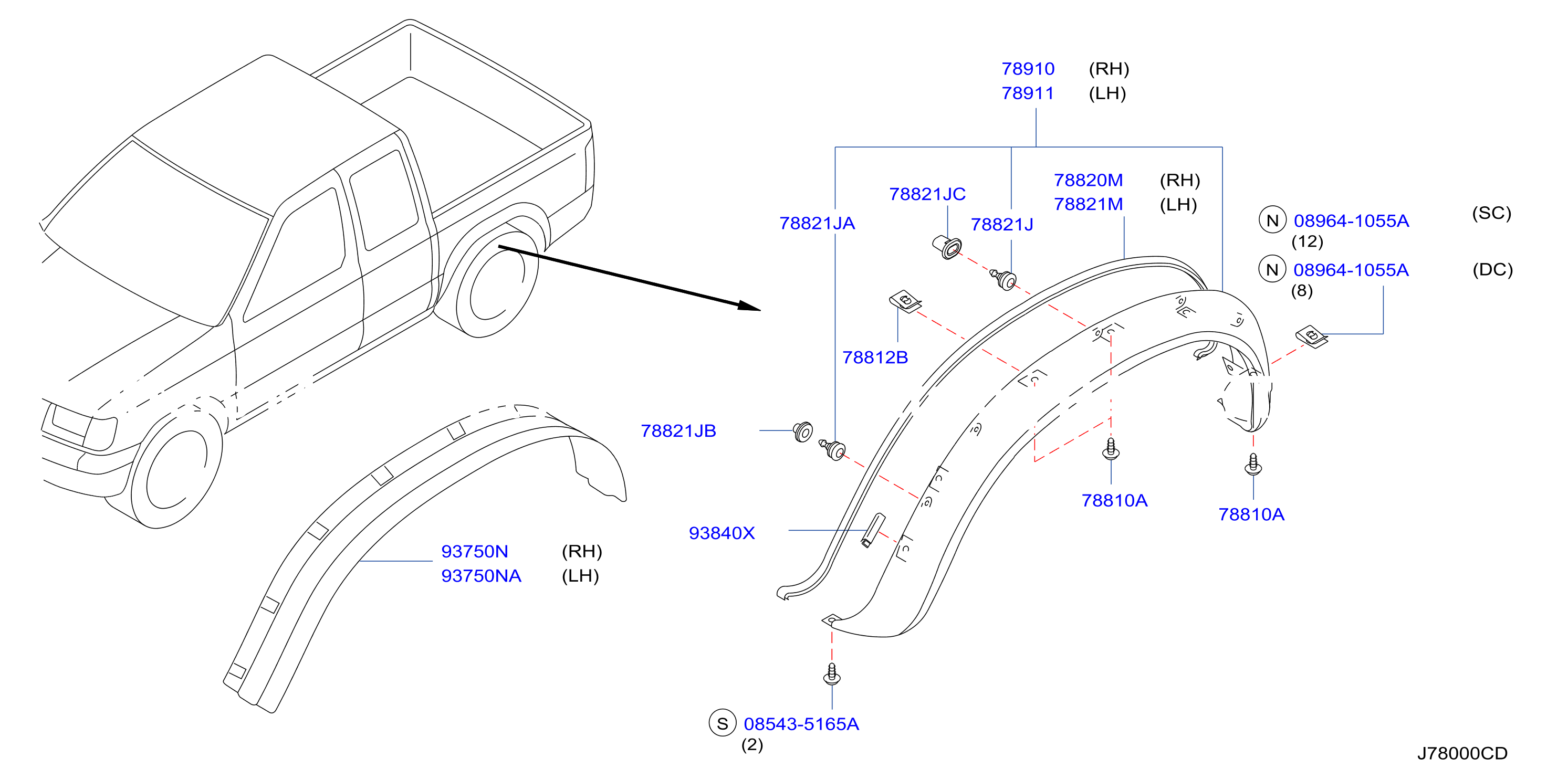 Rear Fender Fitting