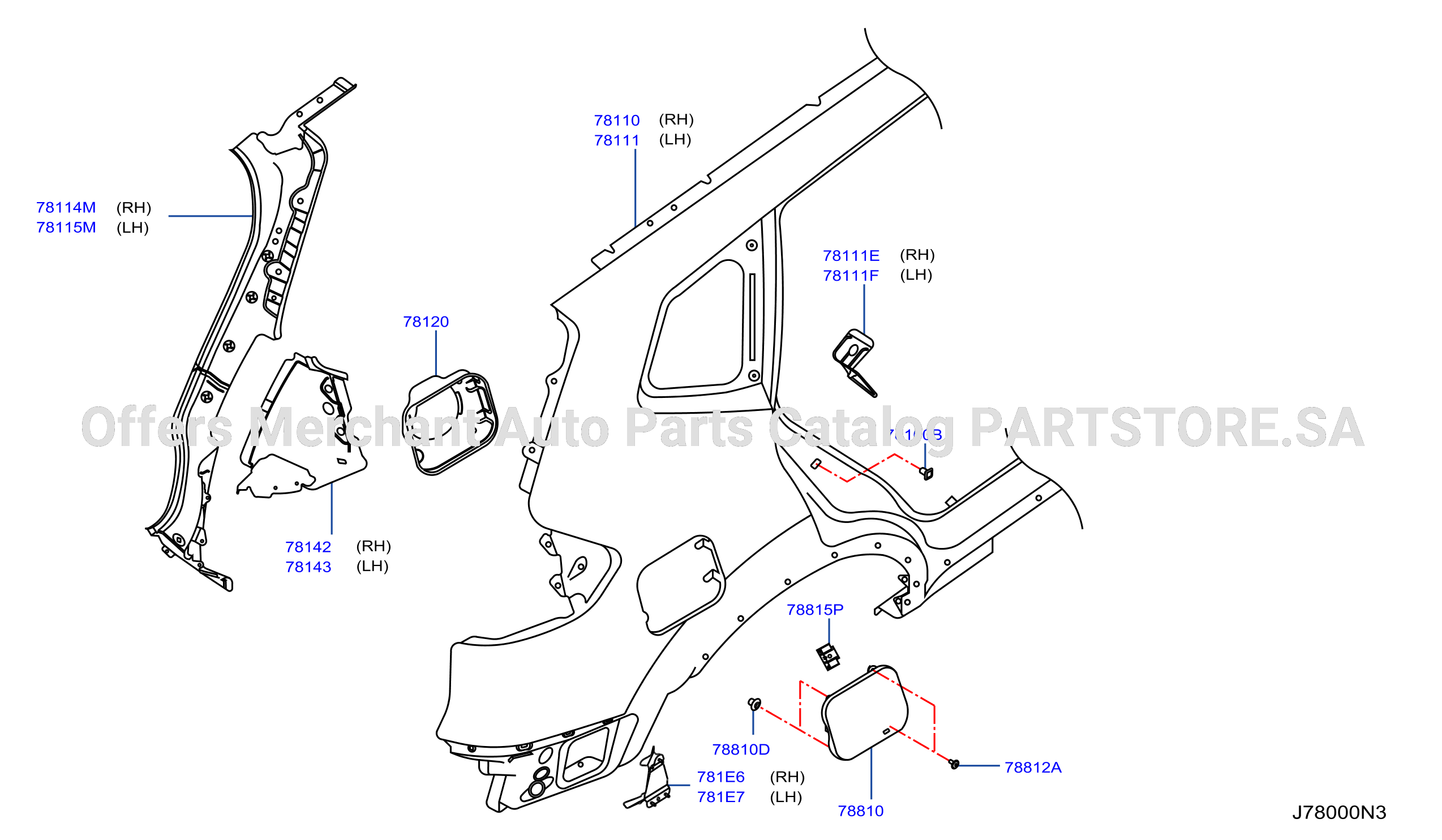 Rear Fender Fitting Korea Only