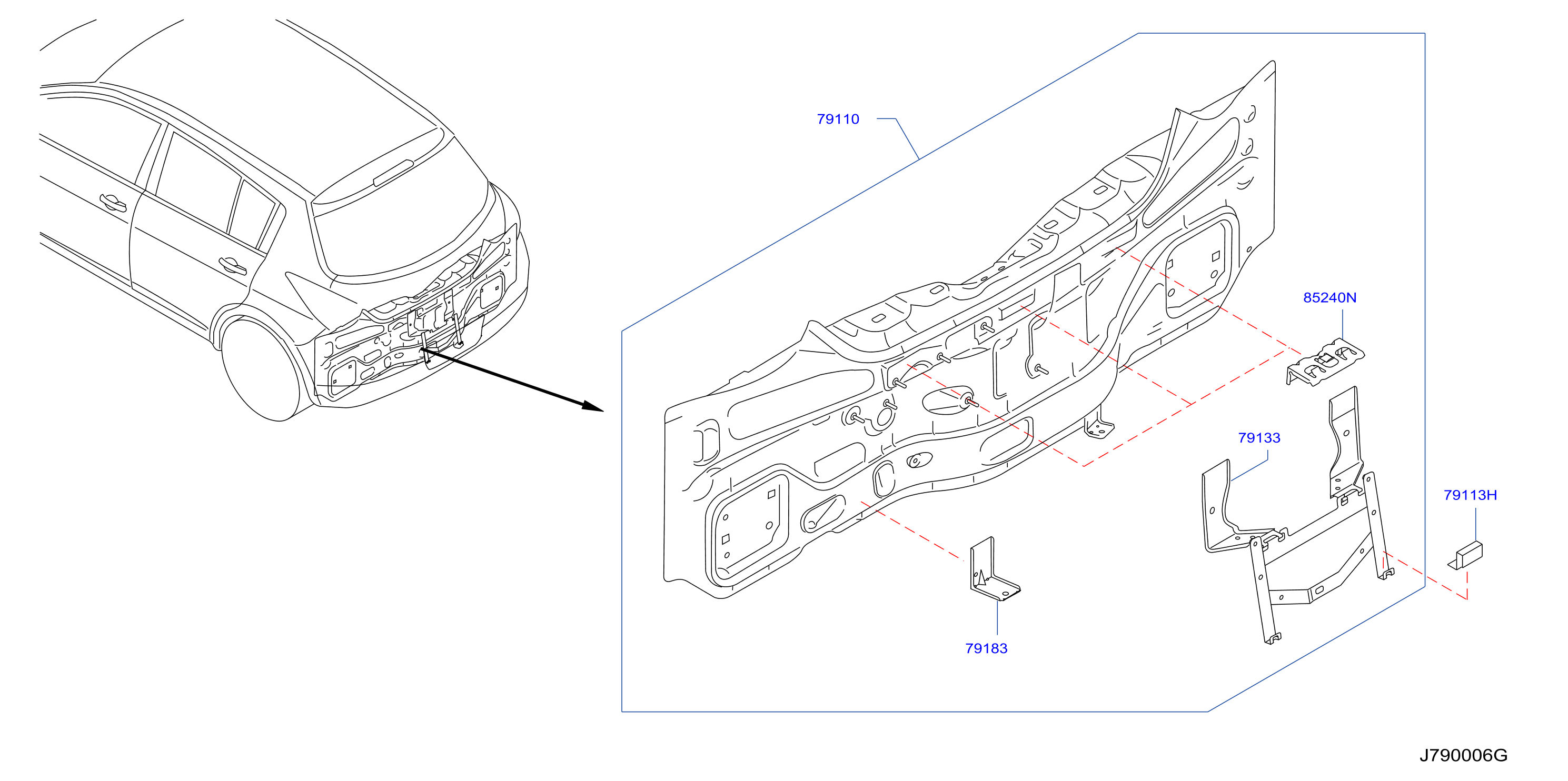 Rear Back Panel Fitting