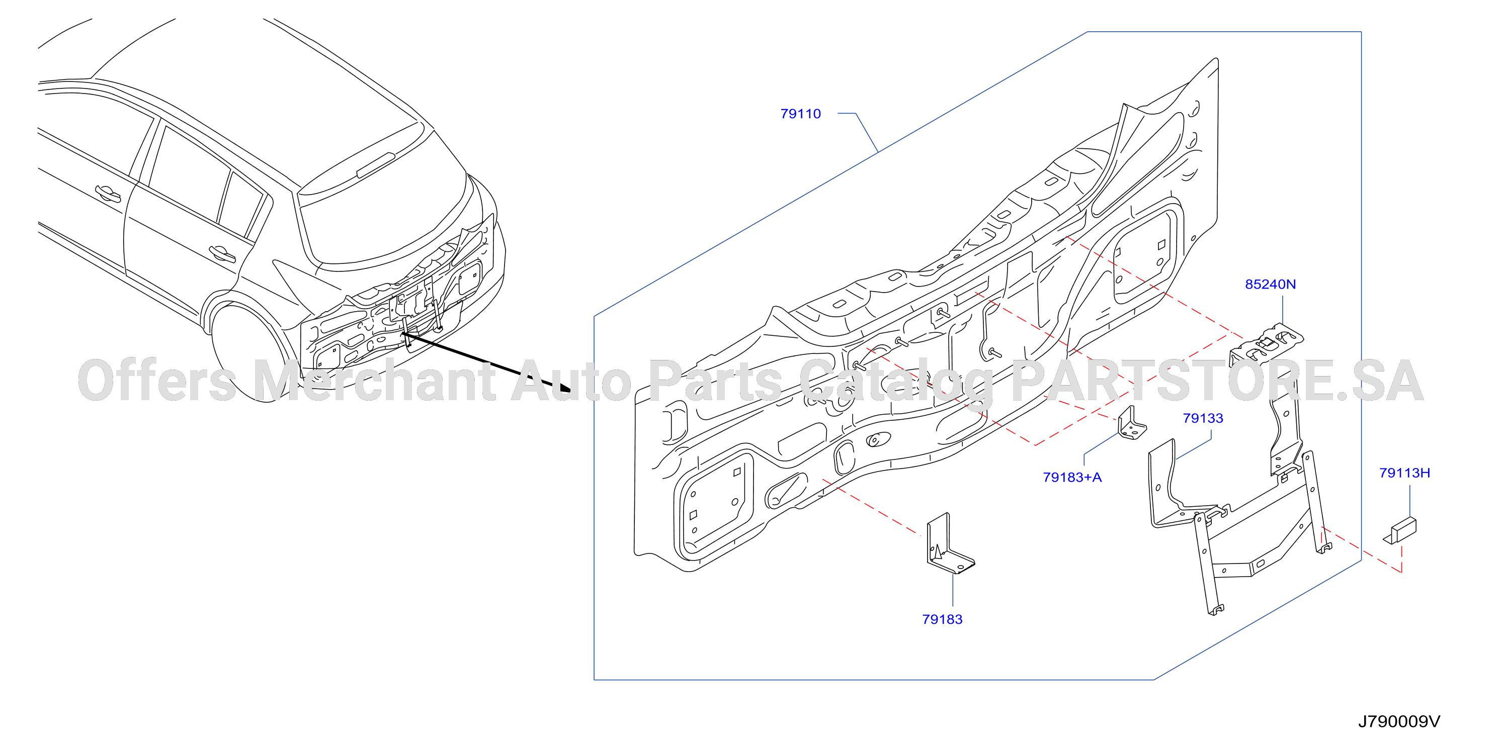 Rear Back Panel Fitting