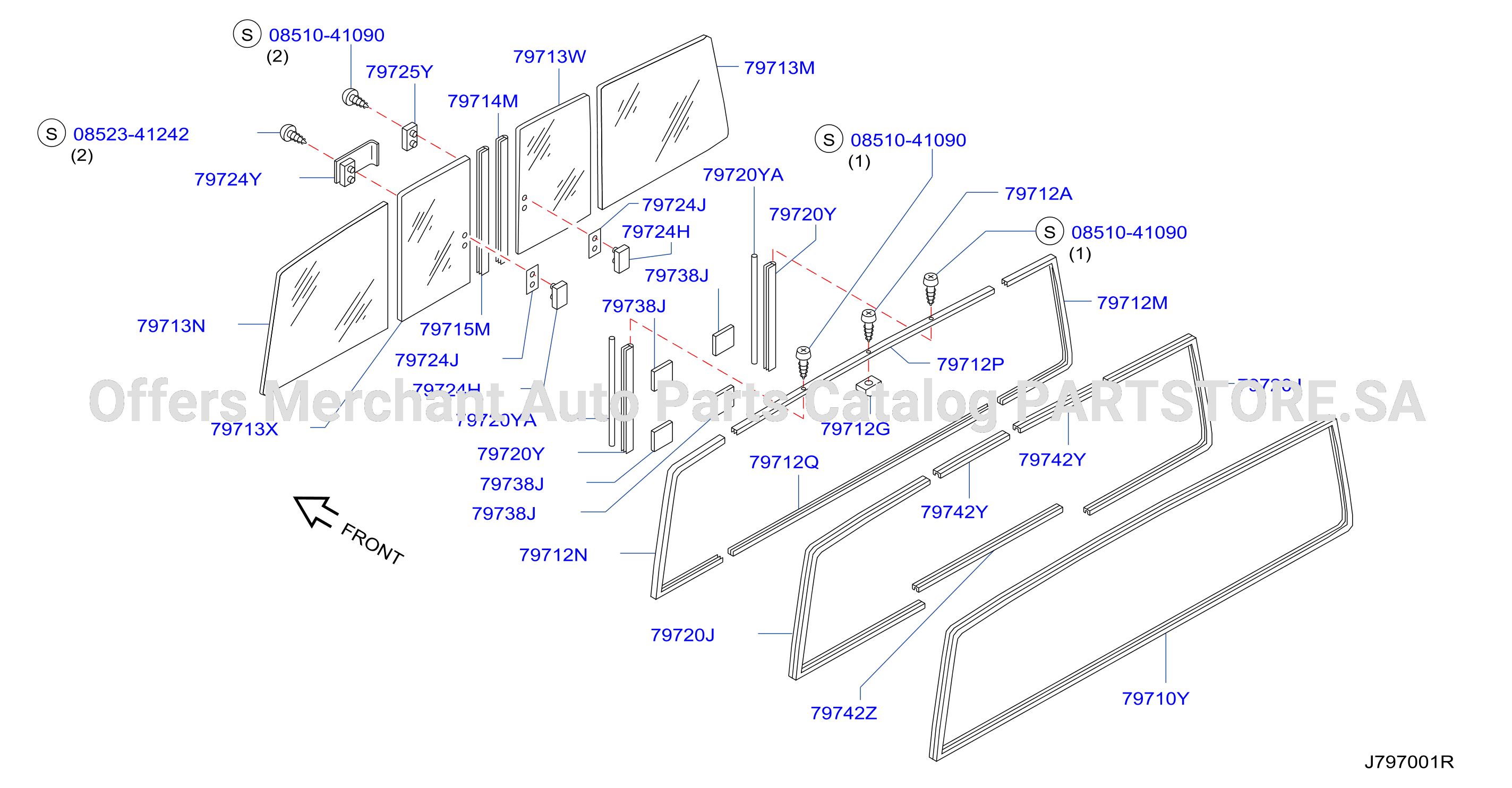 Rear Window Slide Type