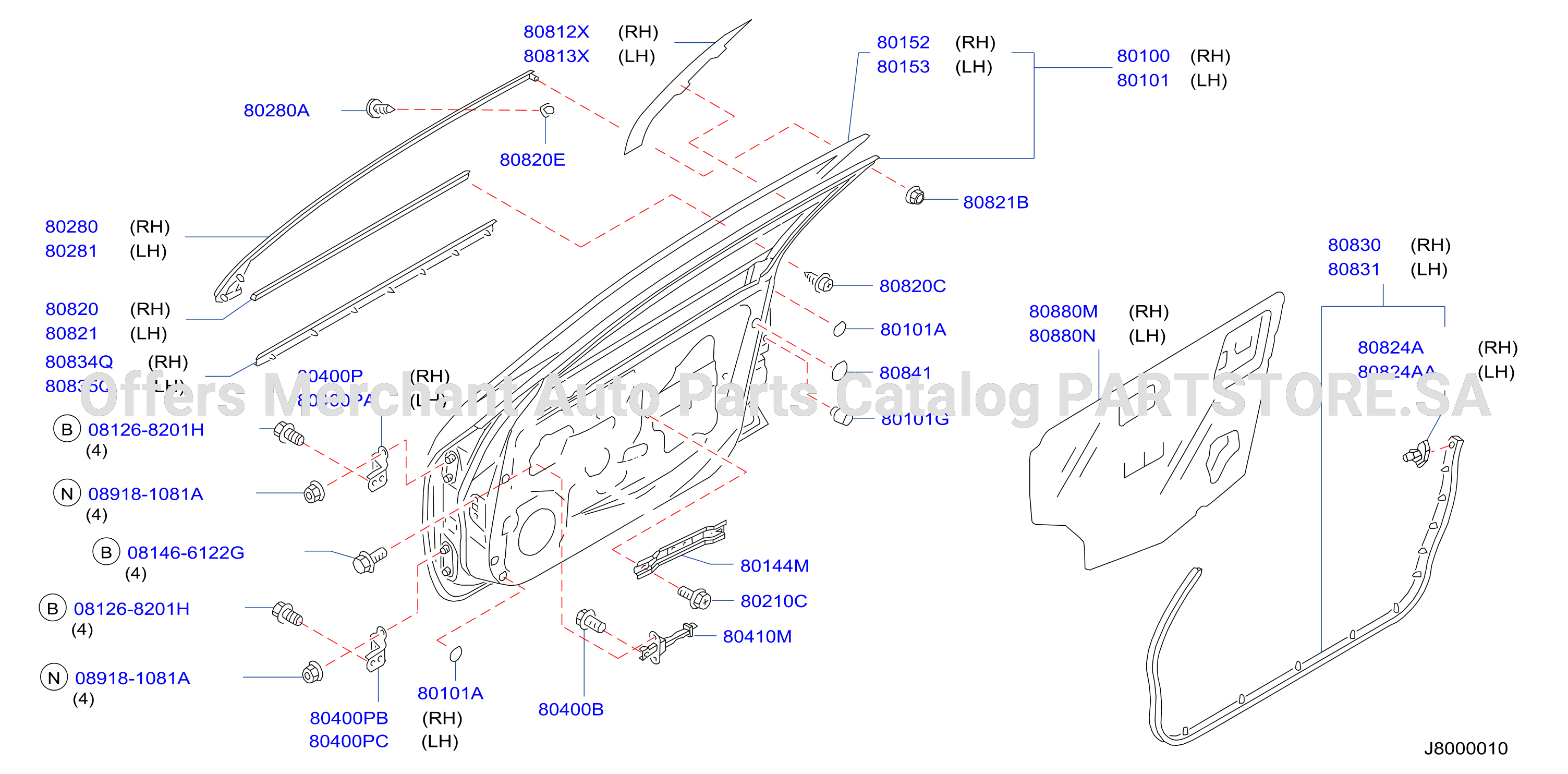 Front Door Panel Fitting