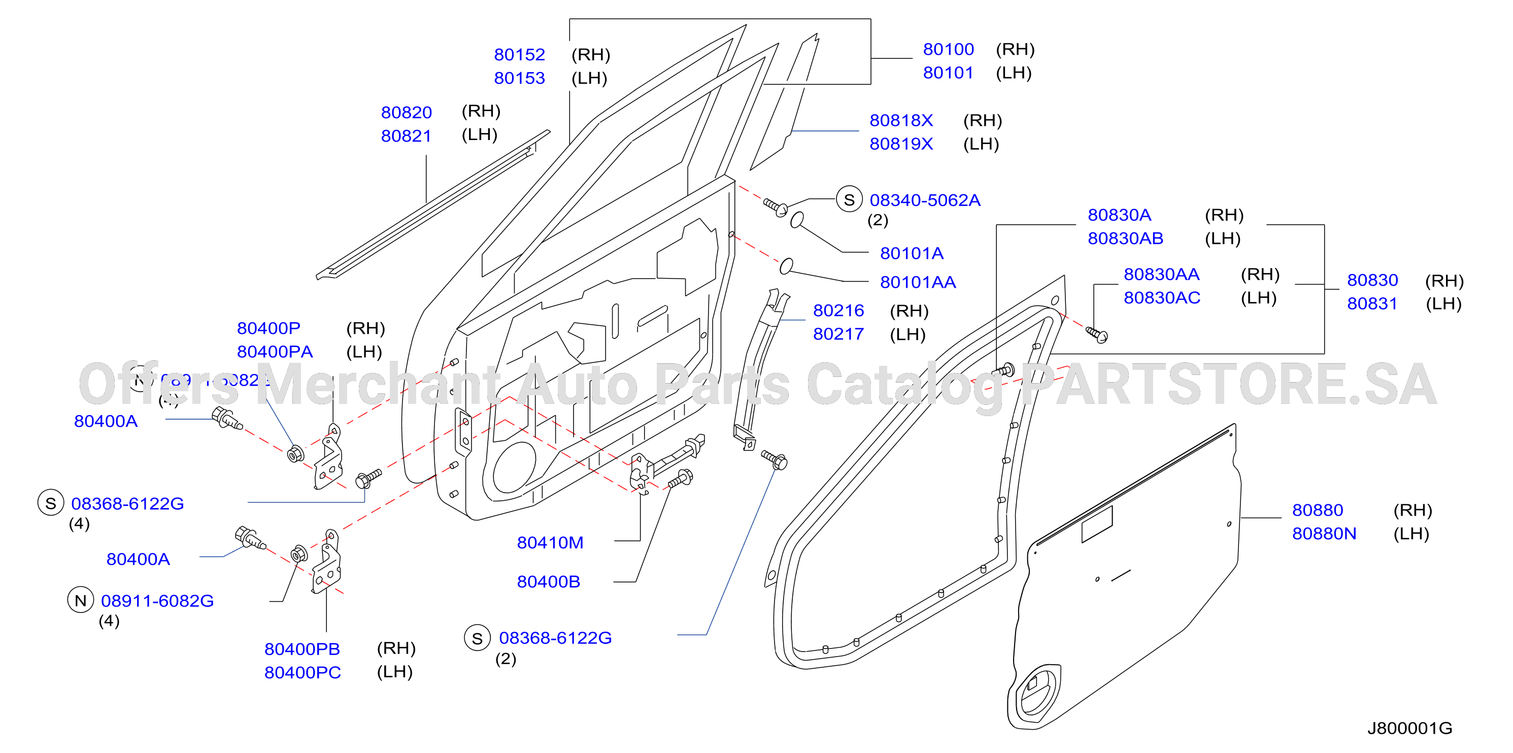 Front Door Panel Fitting
