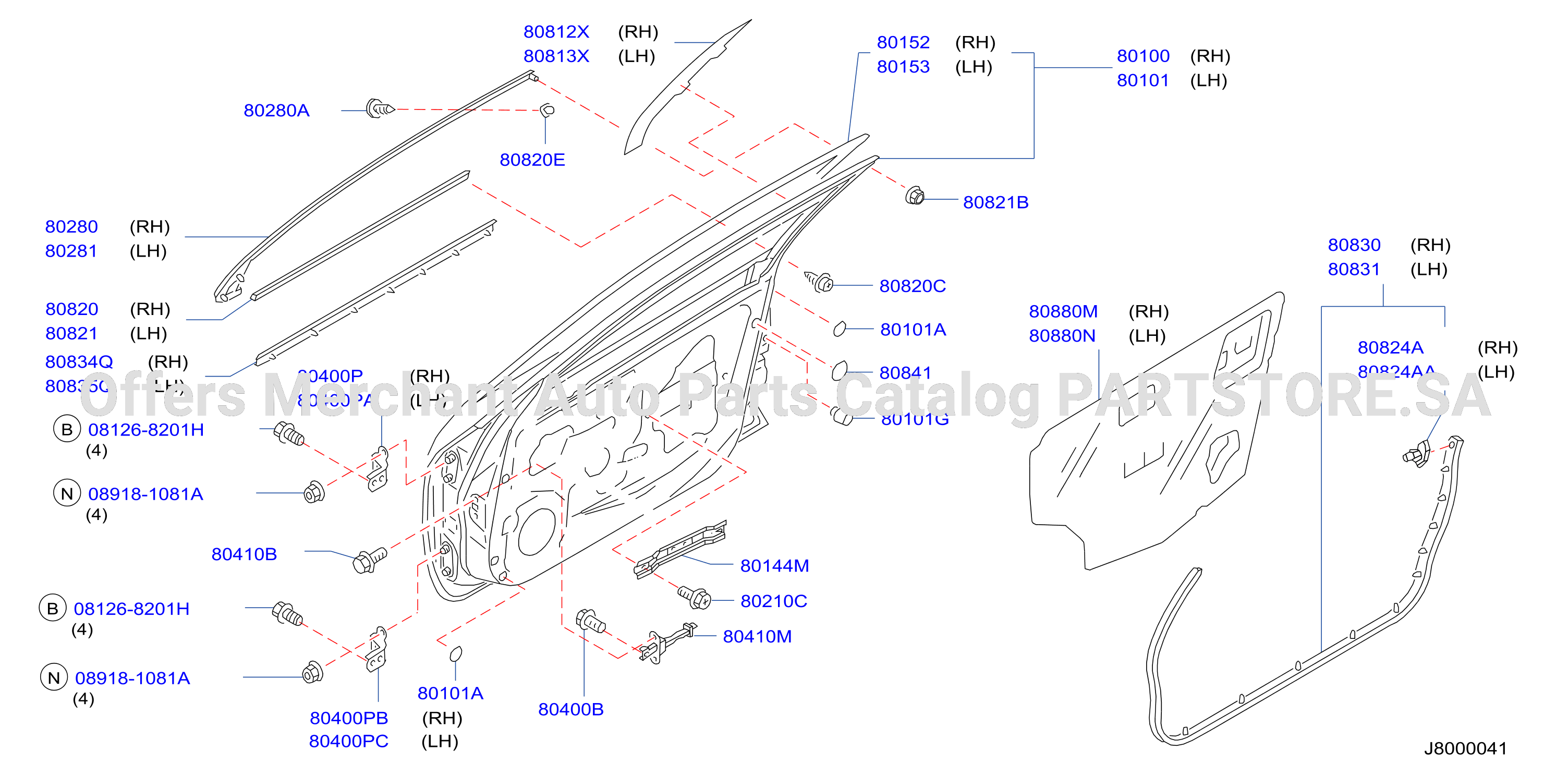 Front Door Panel Fitting