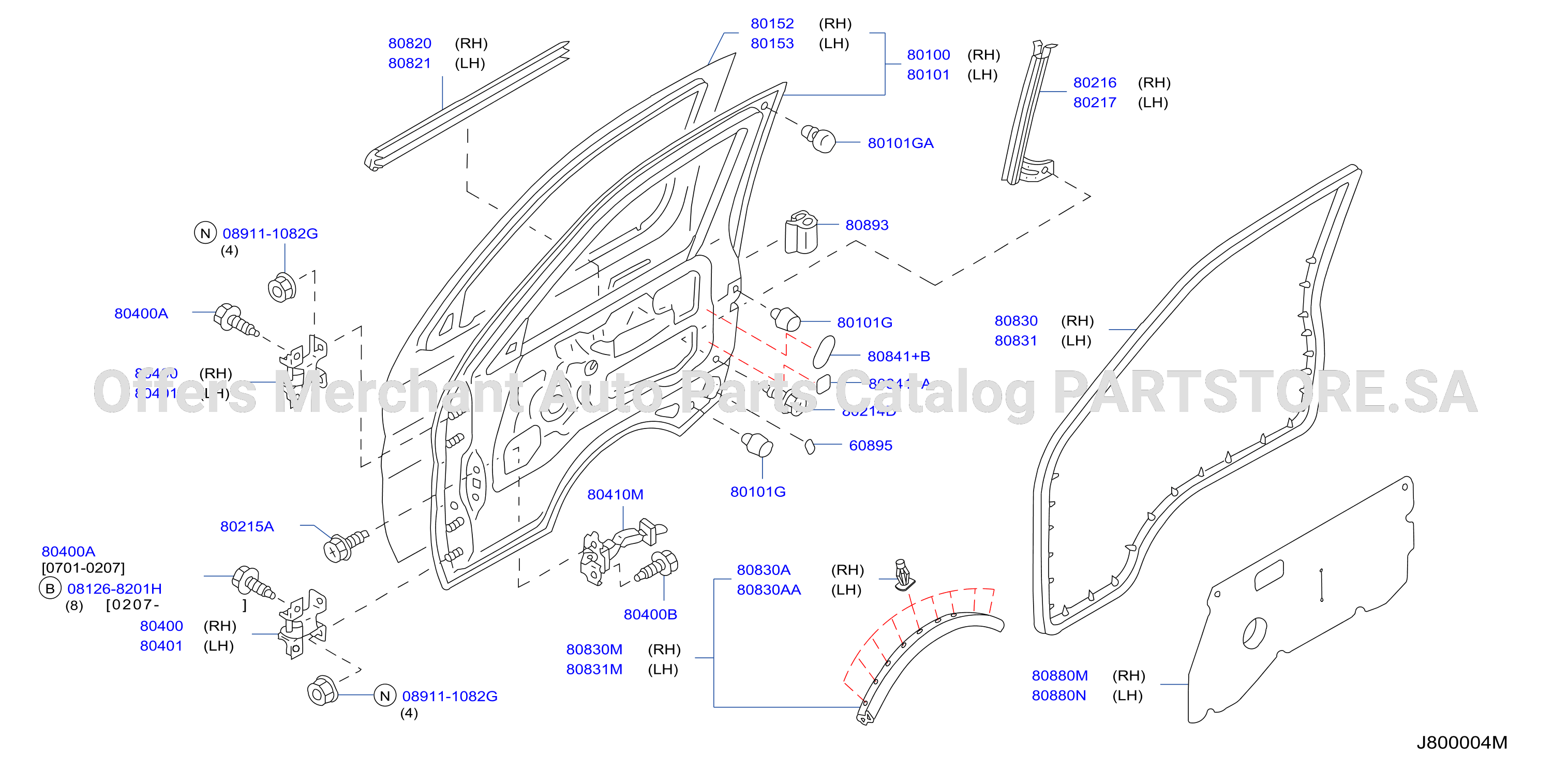 Front Door Panel Fitting