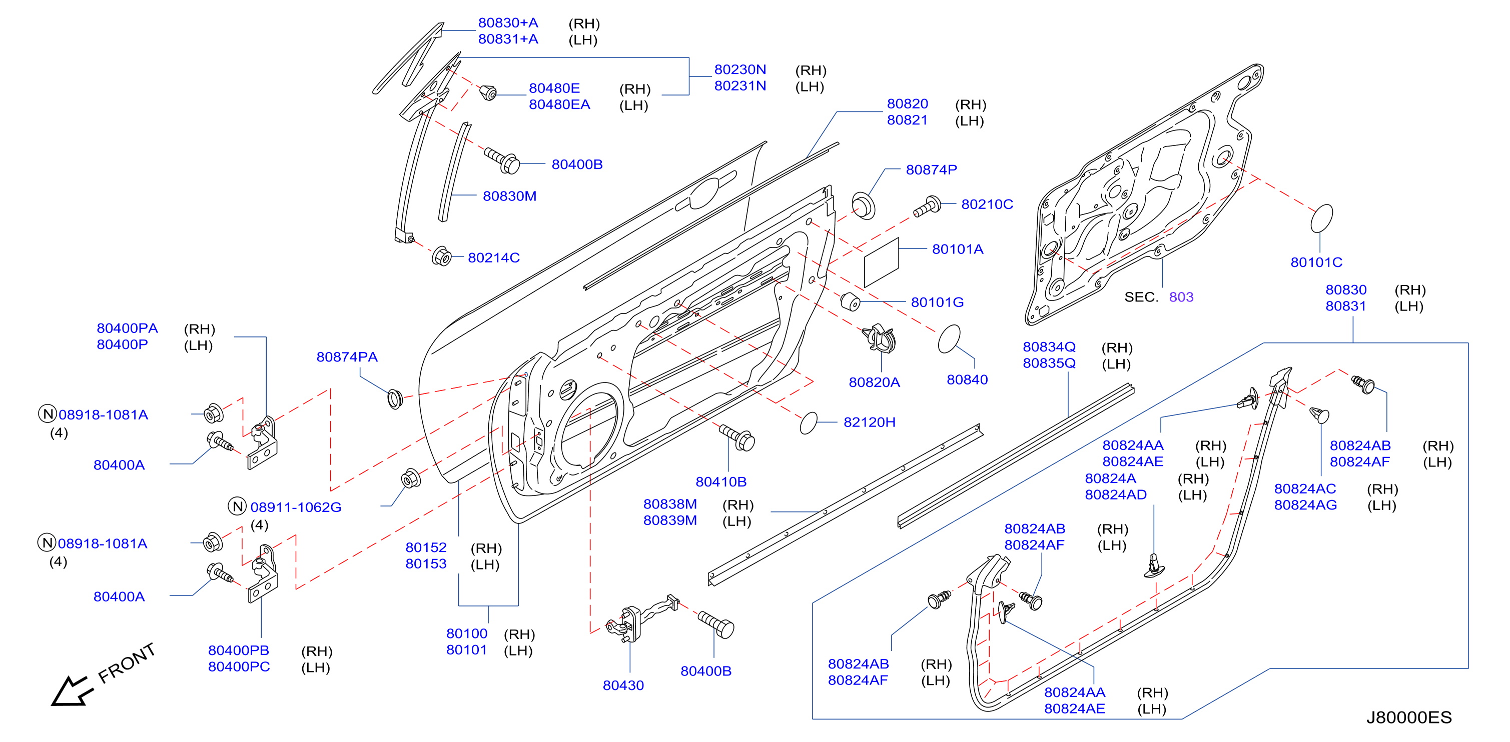 Front Door Panel Fitting