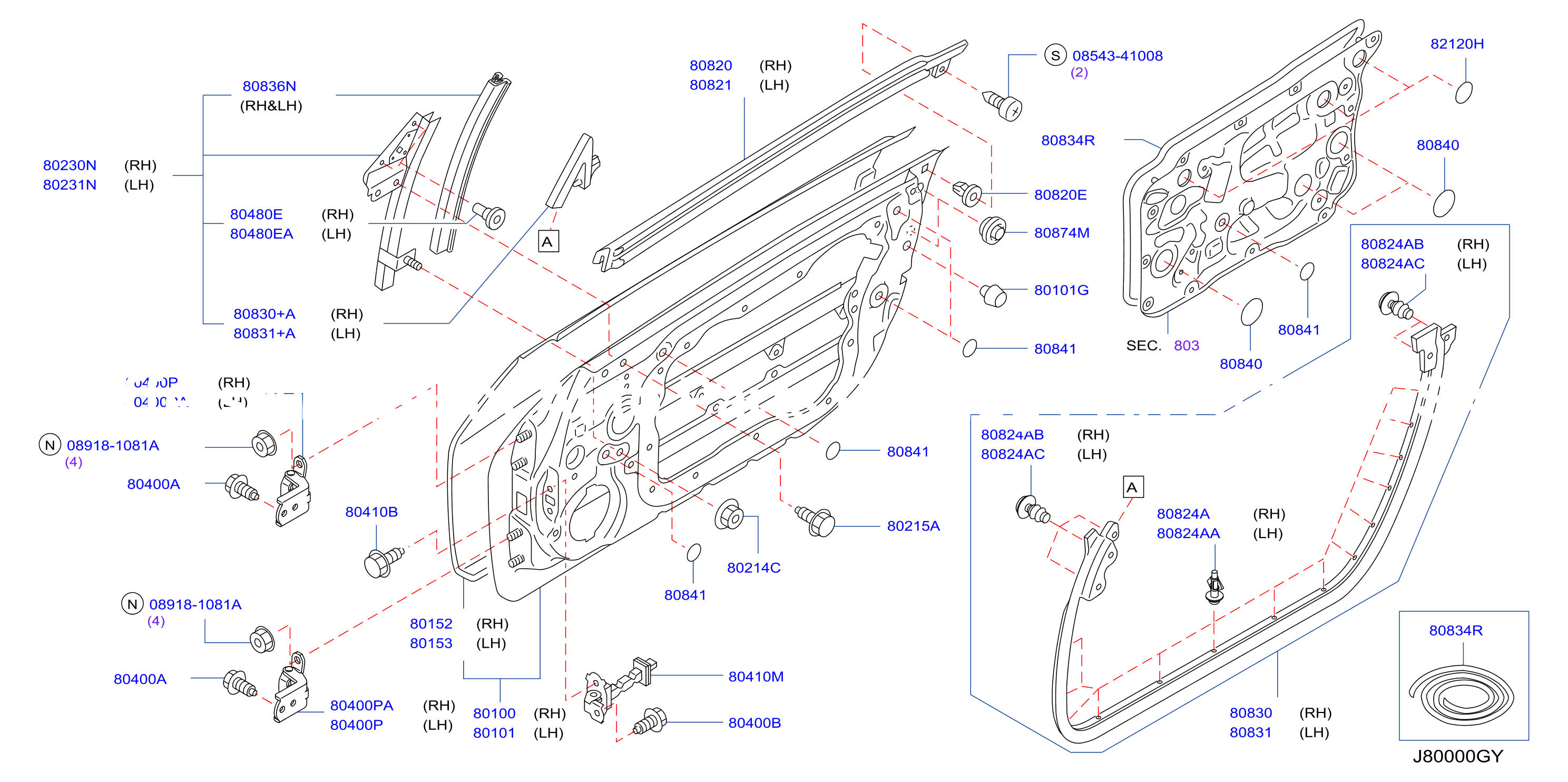Front Door Panel Fitting