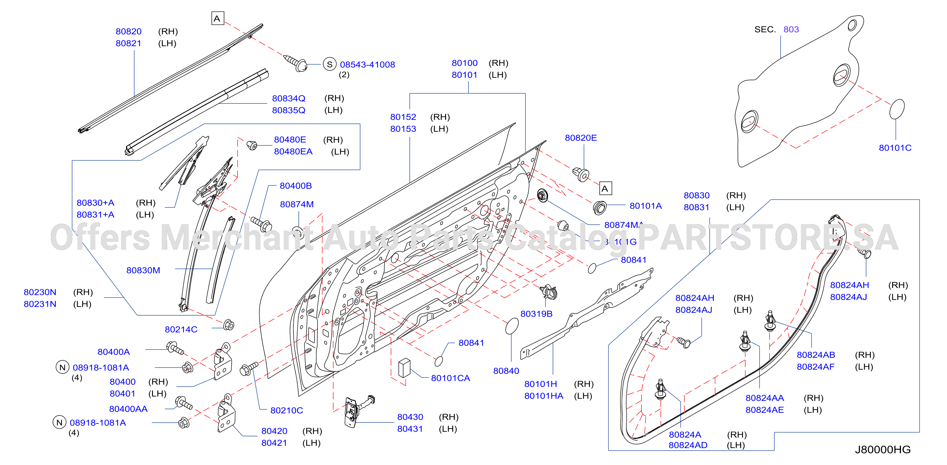 Front Door Panel Fitting