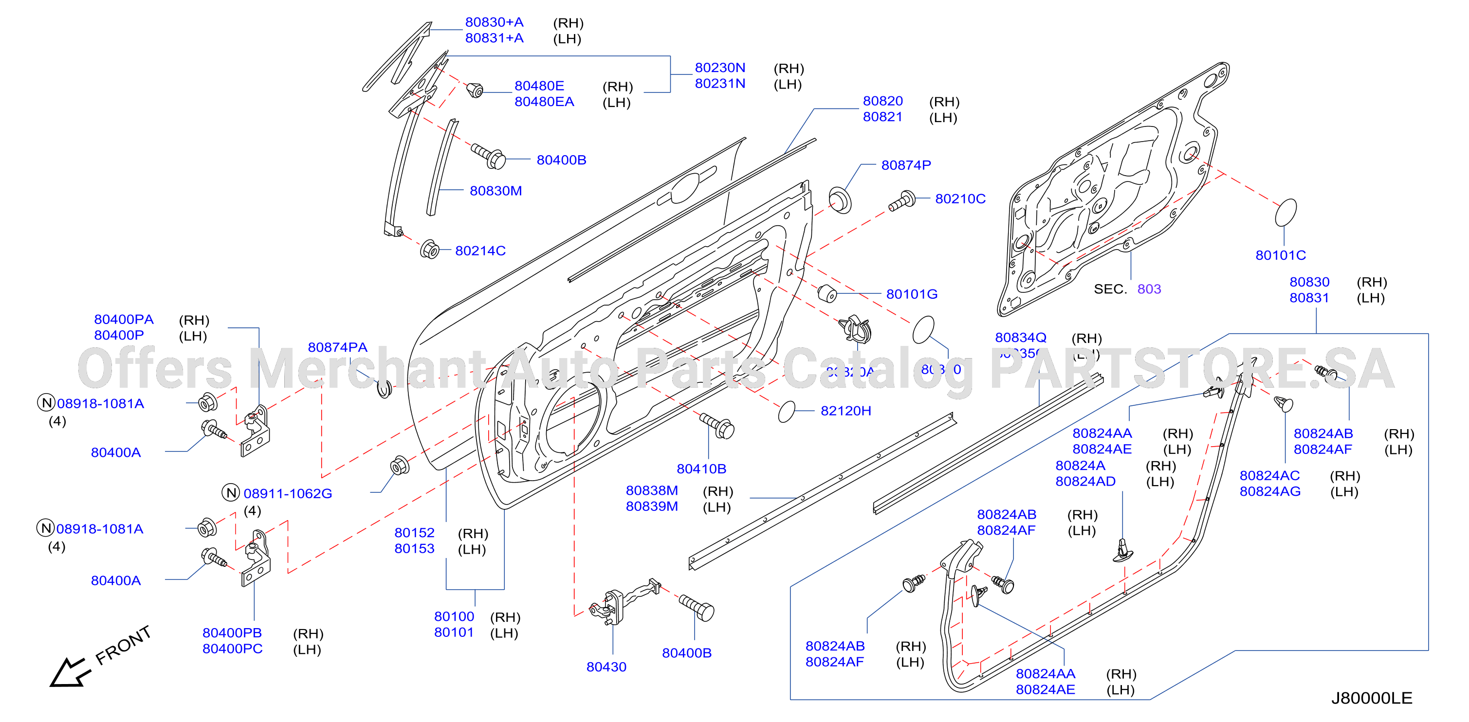 Front Door Panel Fitting