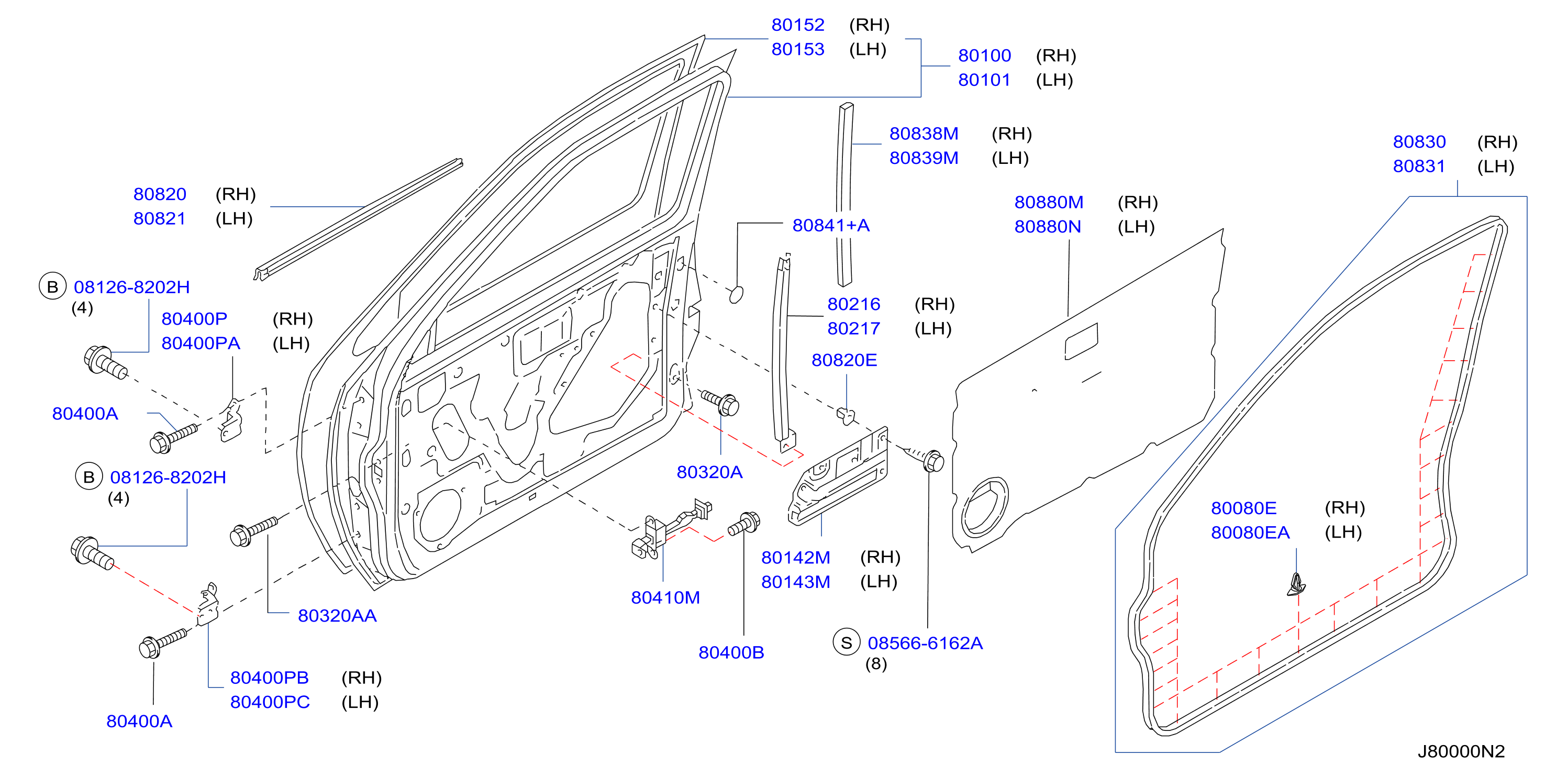 Front Door Panel Fitting