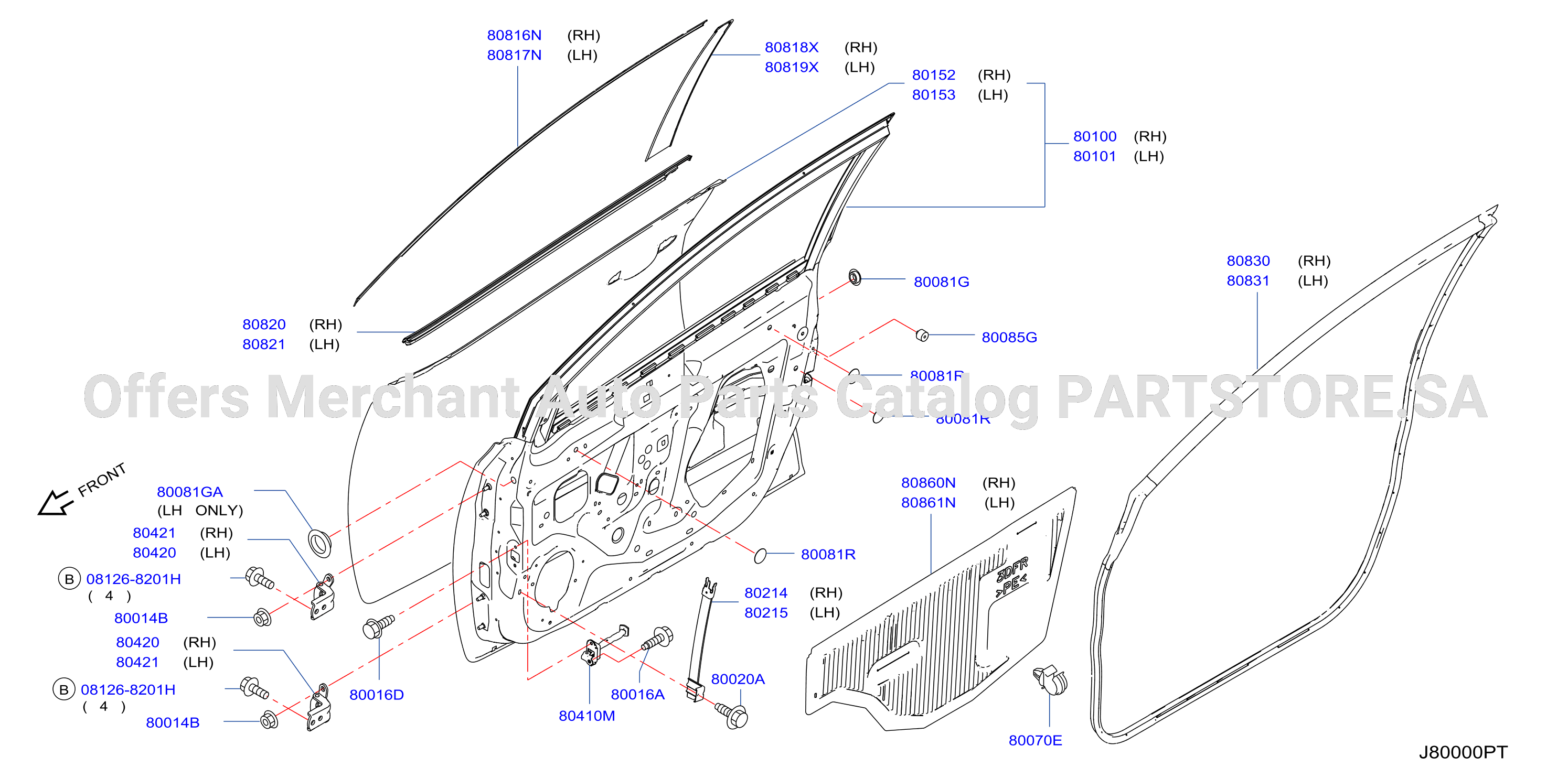 Front Door Panel Fitting