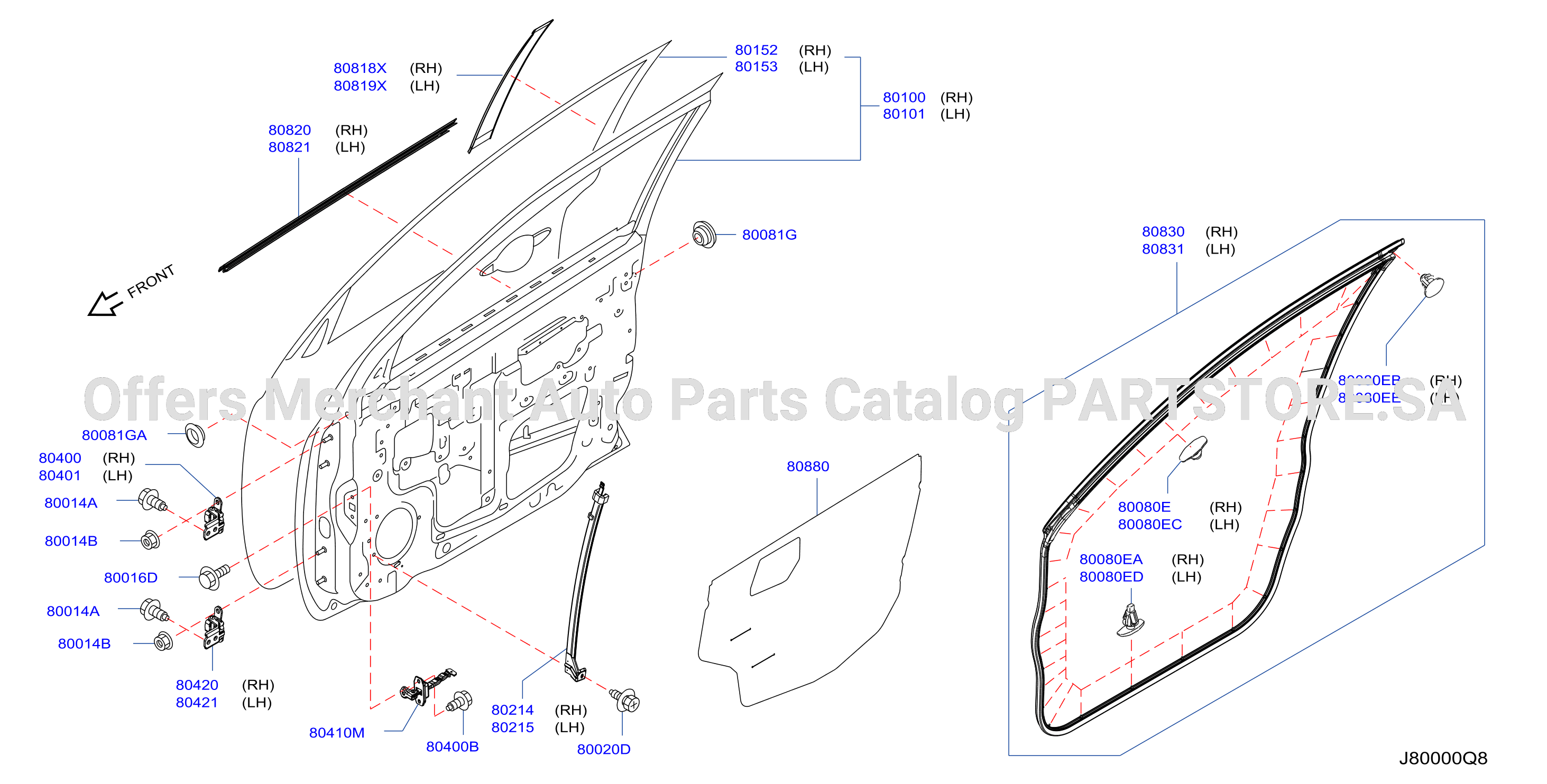 Front Door Panel Fitting