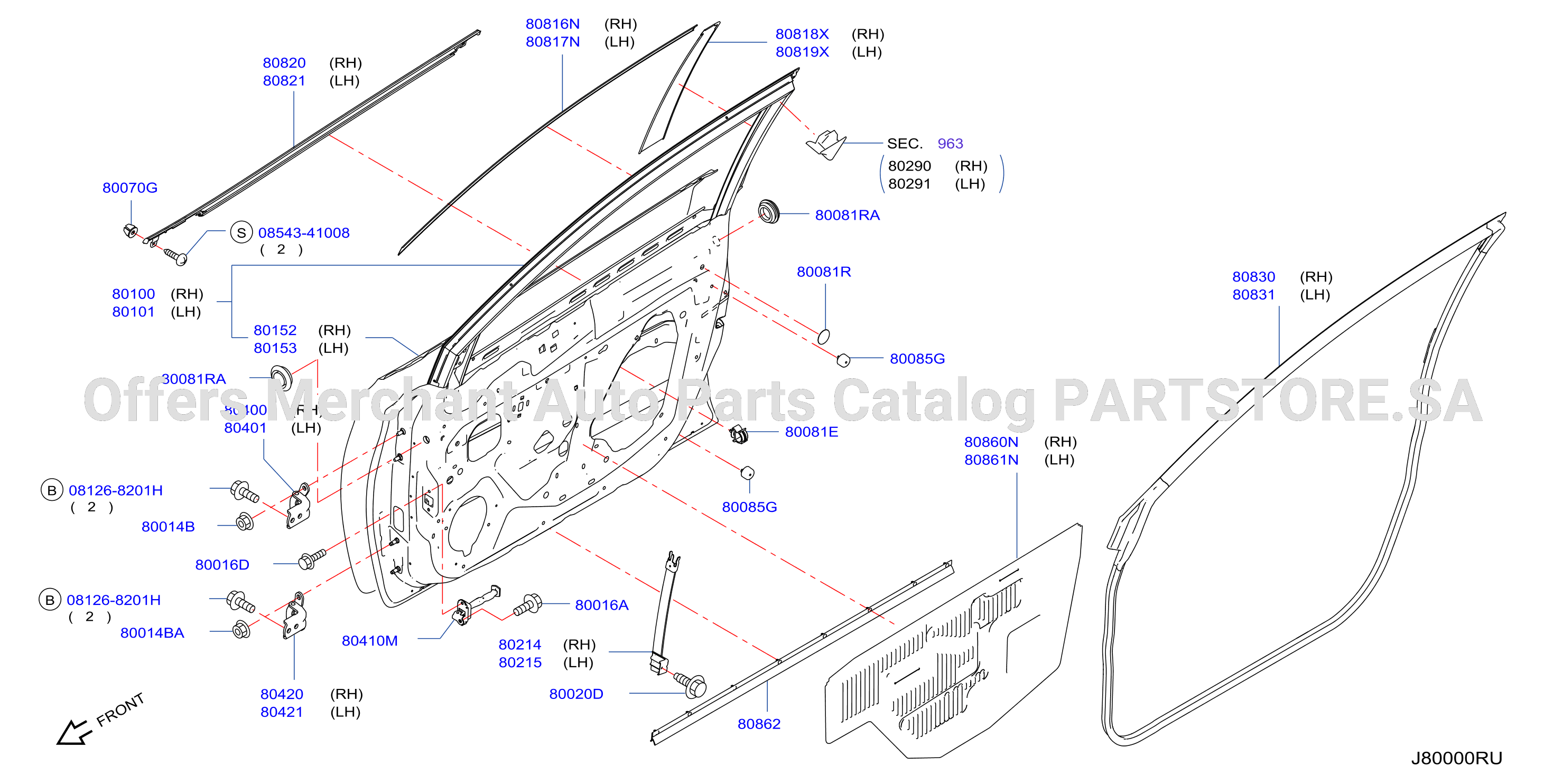 Front Door Panel Fitting
