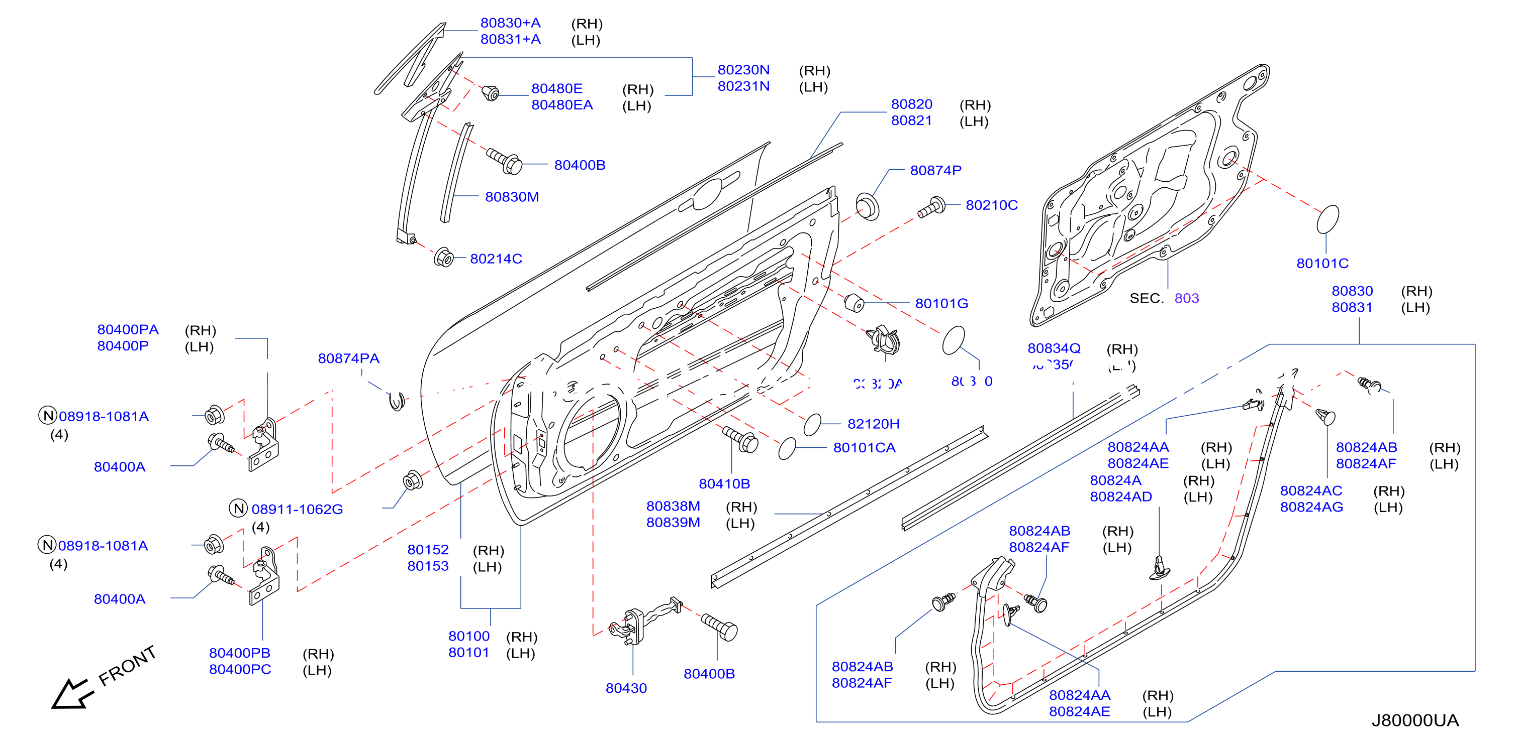 Front Door Panel Fitting