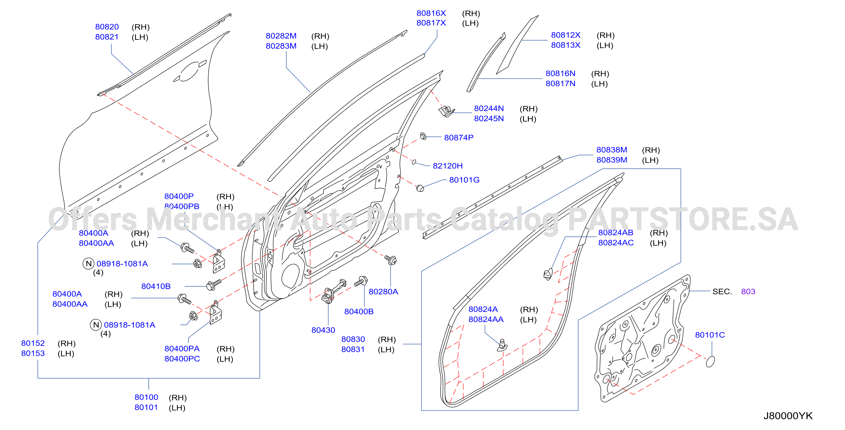 Front Door Panel Fitting