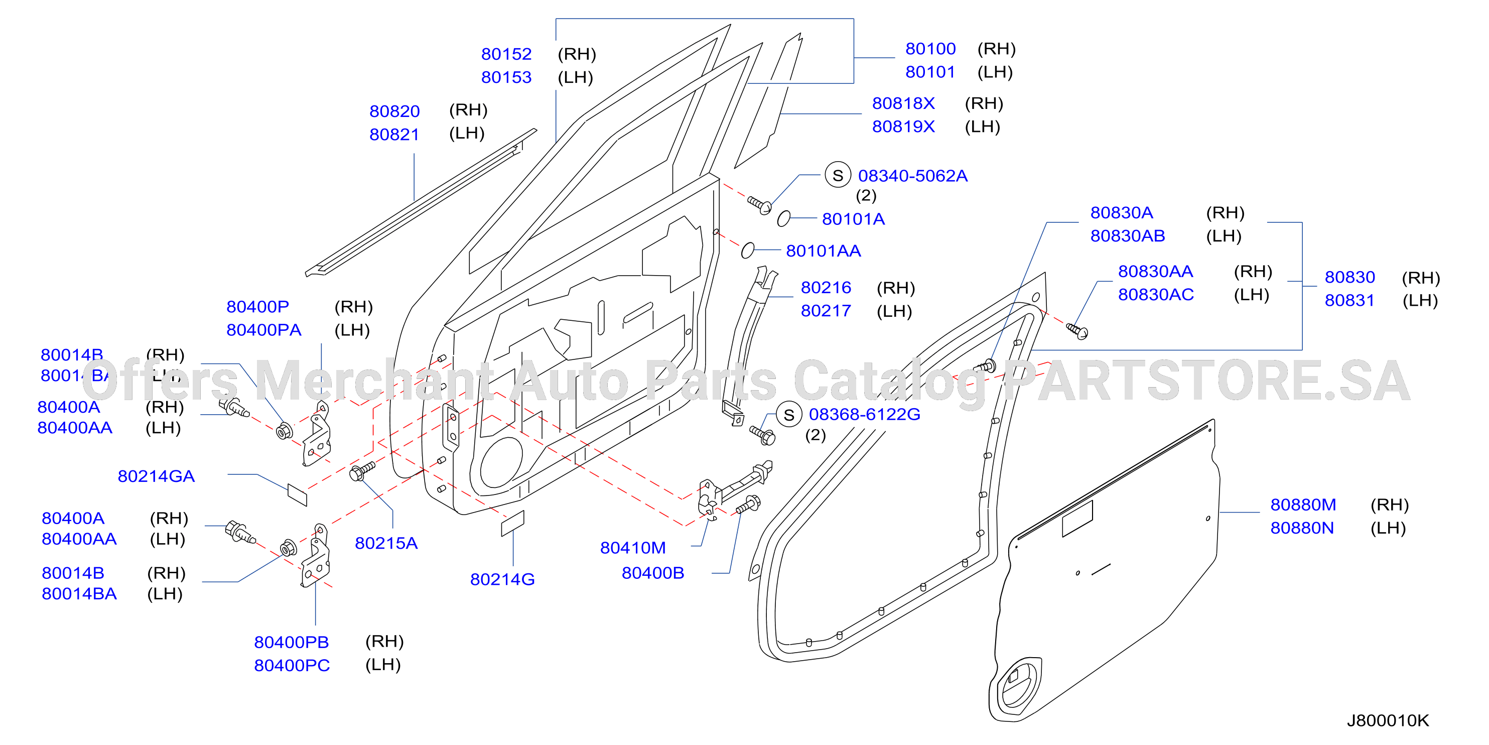 Front Door Panel Fitting