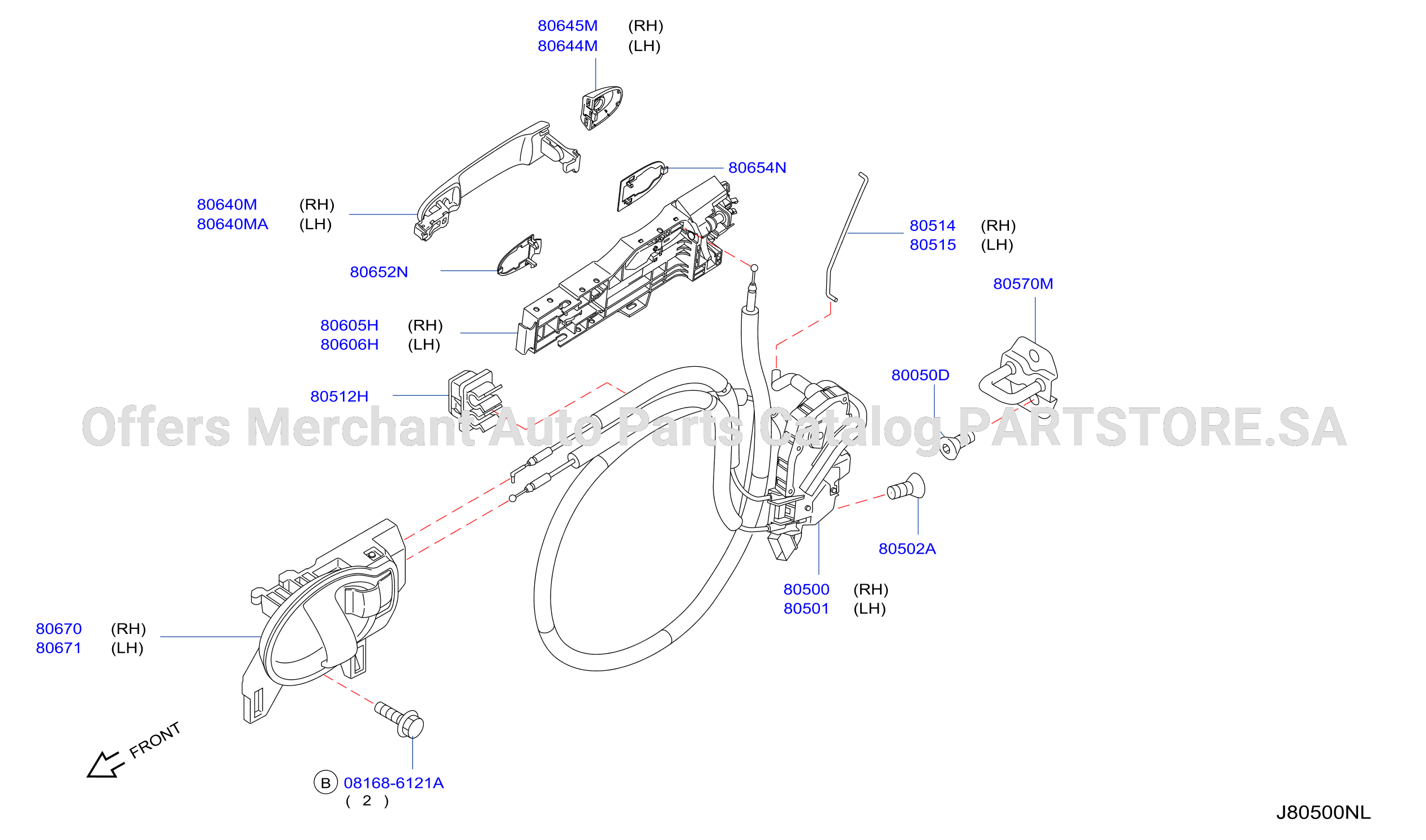 Front Door Lock Handle Lowest