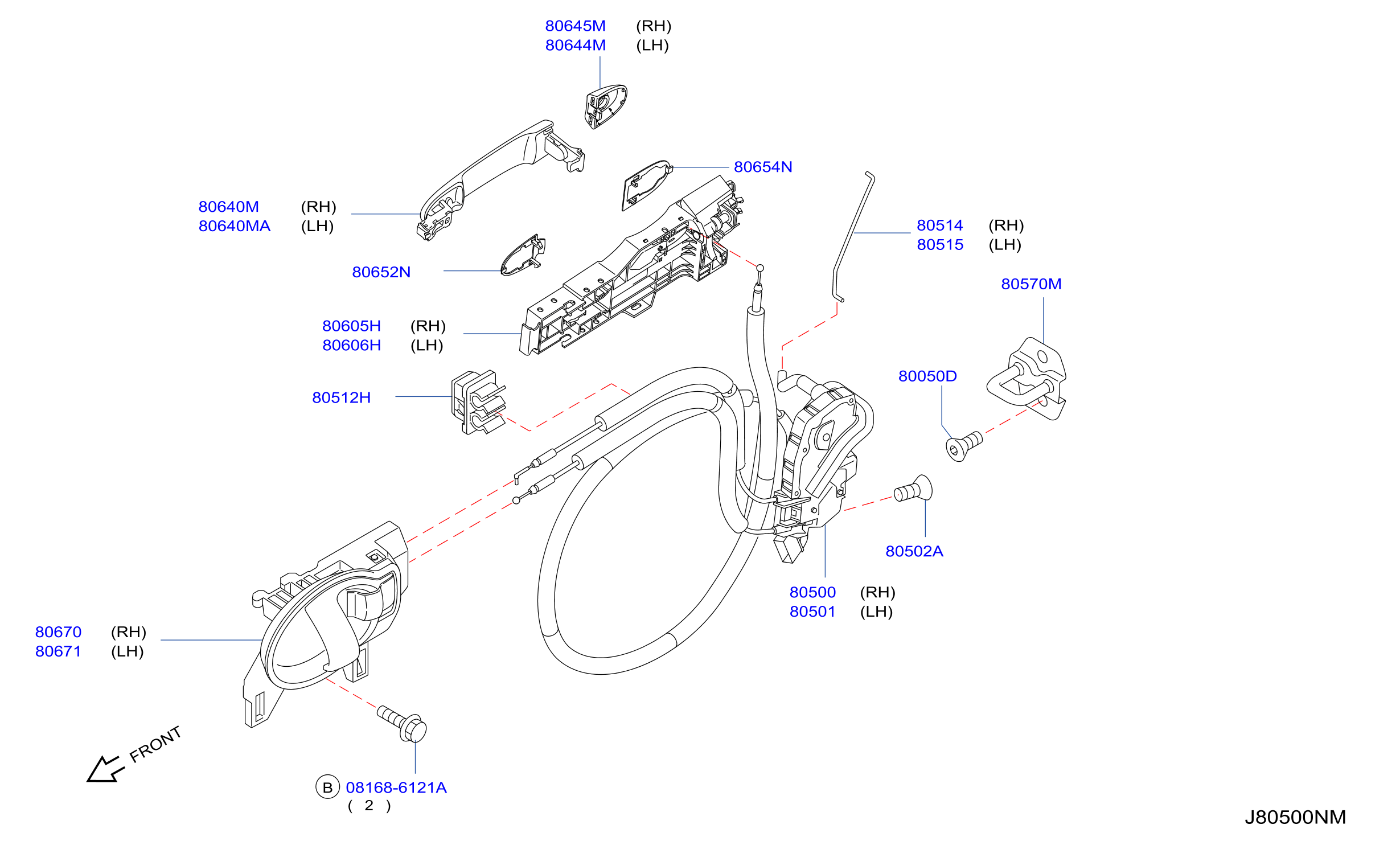 Front Door Lock Handle Lowest