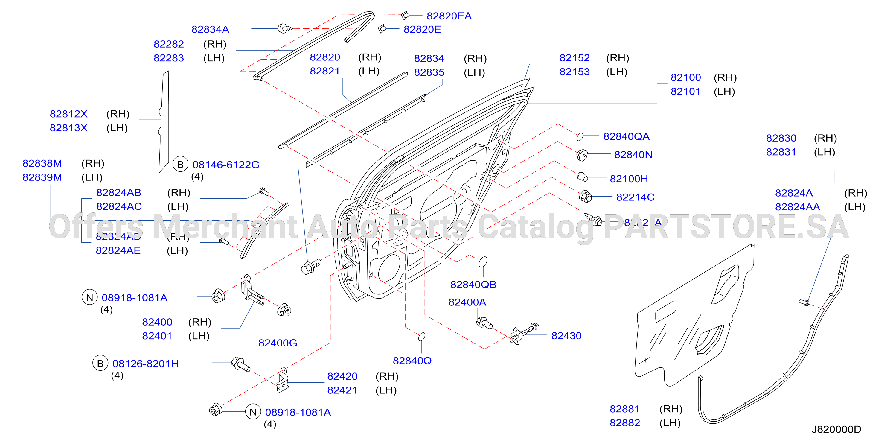 Rear Door Panel Fitting