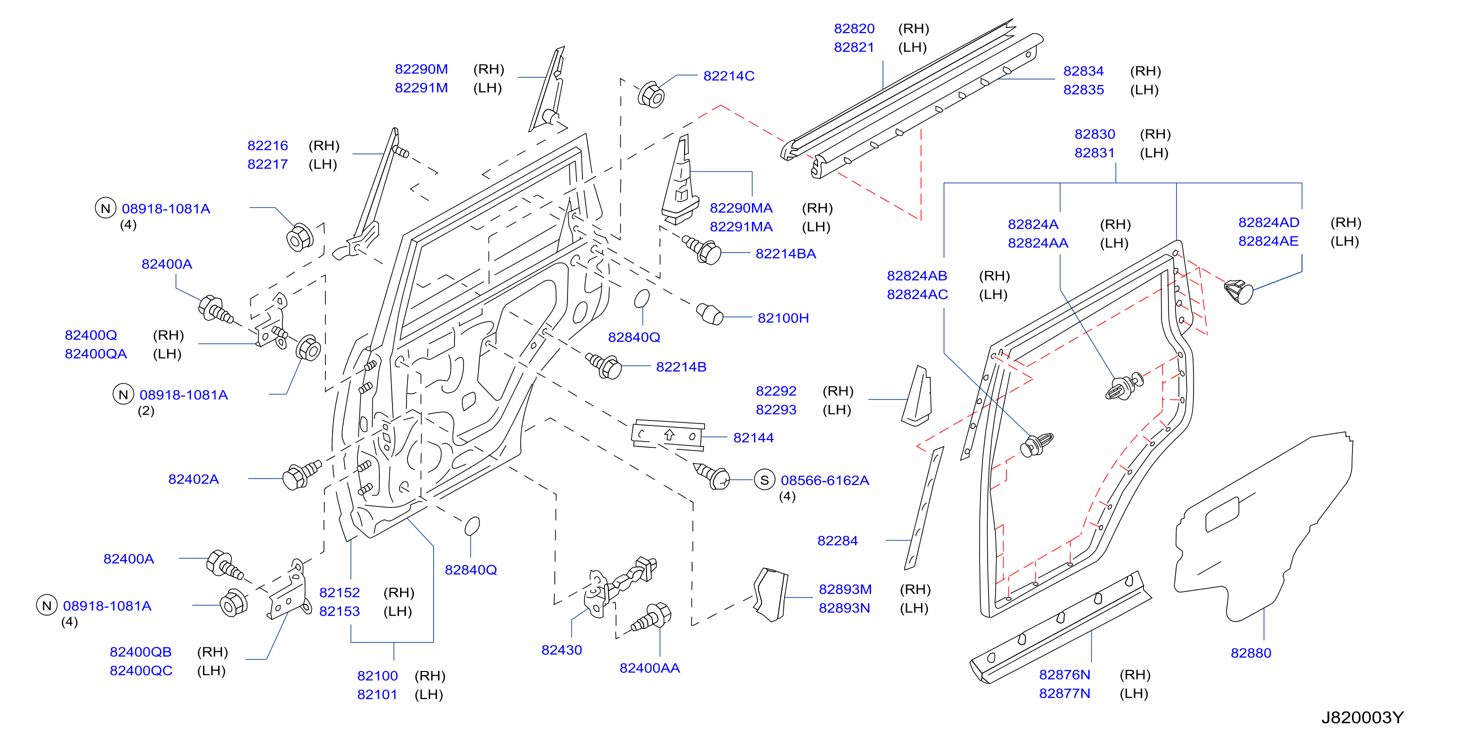 Rear Door Panel Fitting