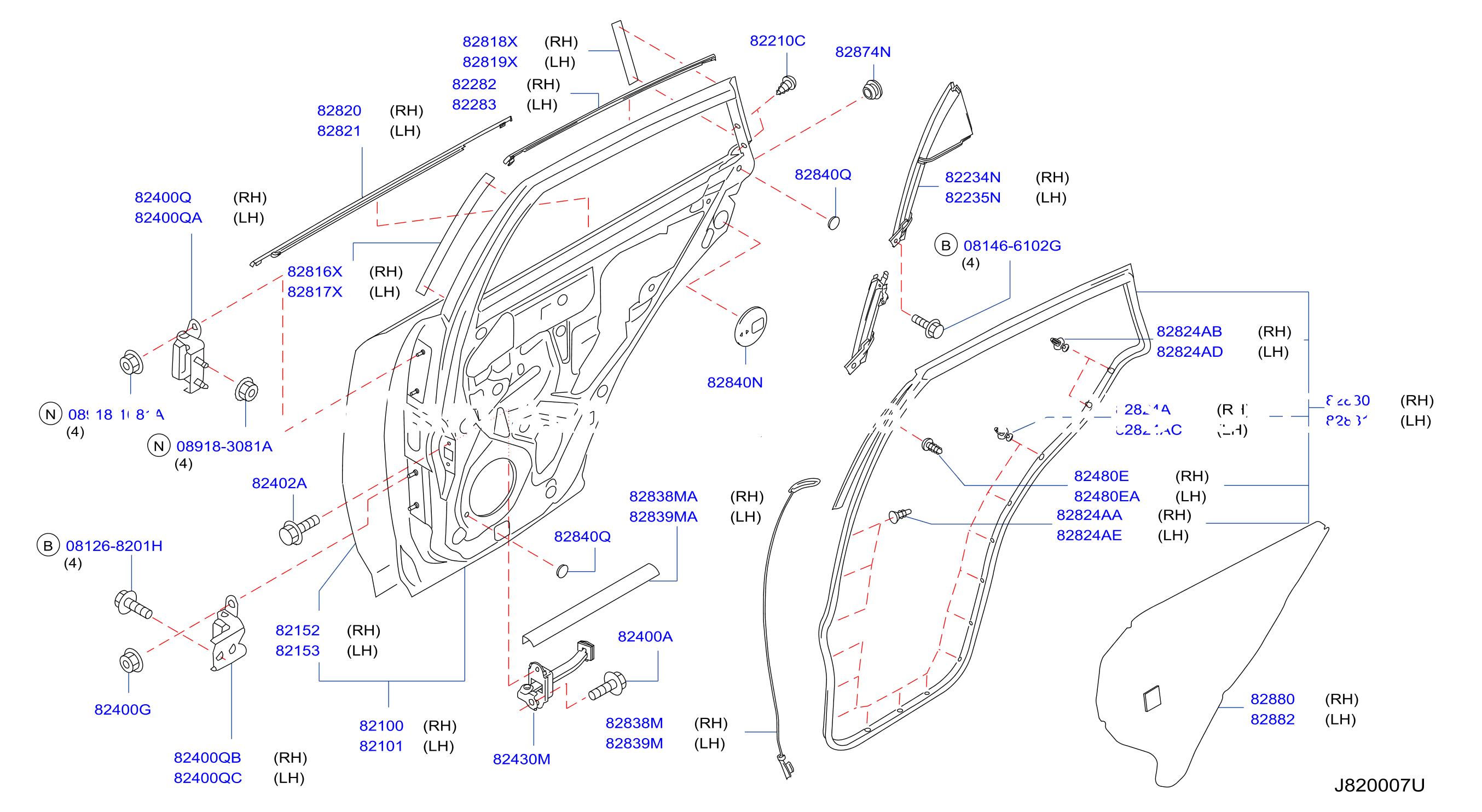 Rear Door Panel Fitting