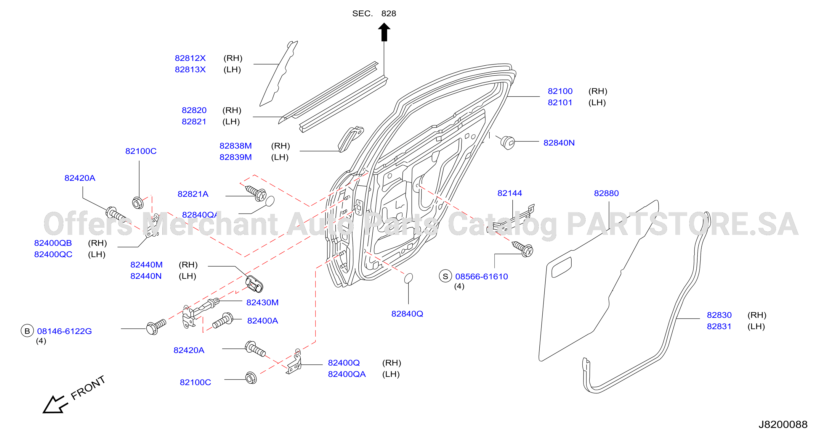 Rear Door Panel Fitting