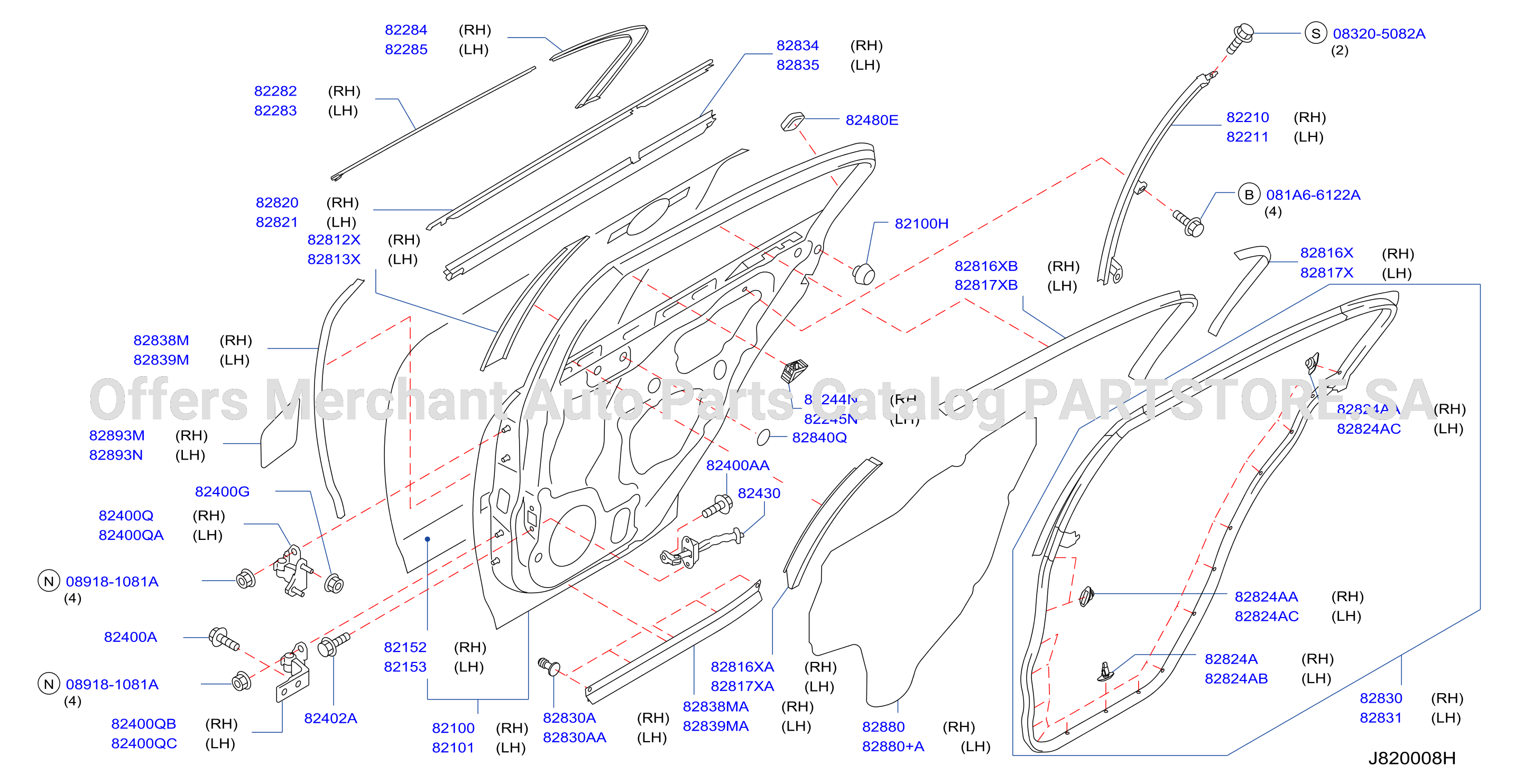 Rear Door Panel Fitting