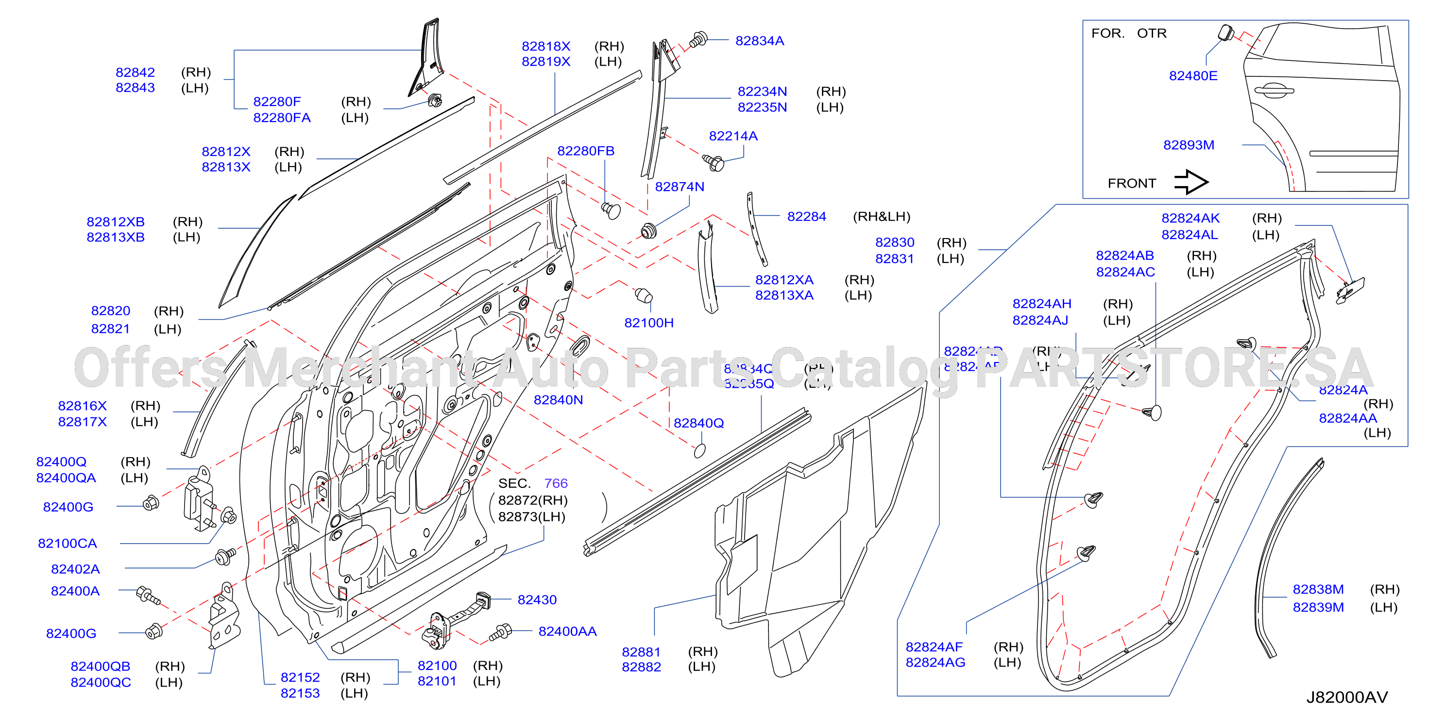 Rear Door Panel Fitting