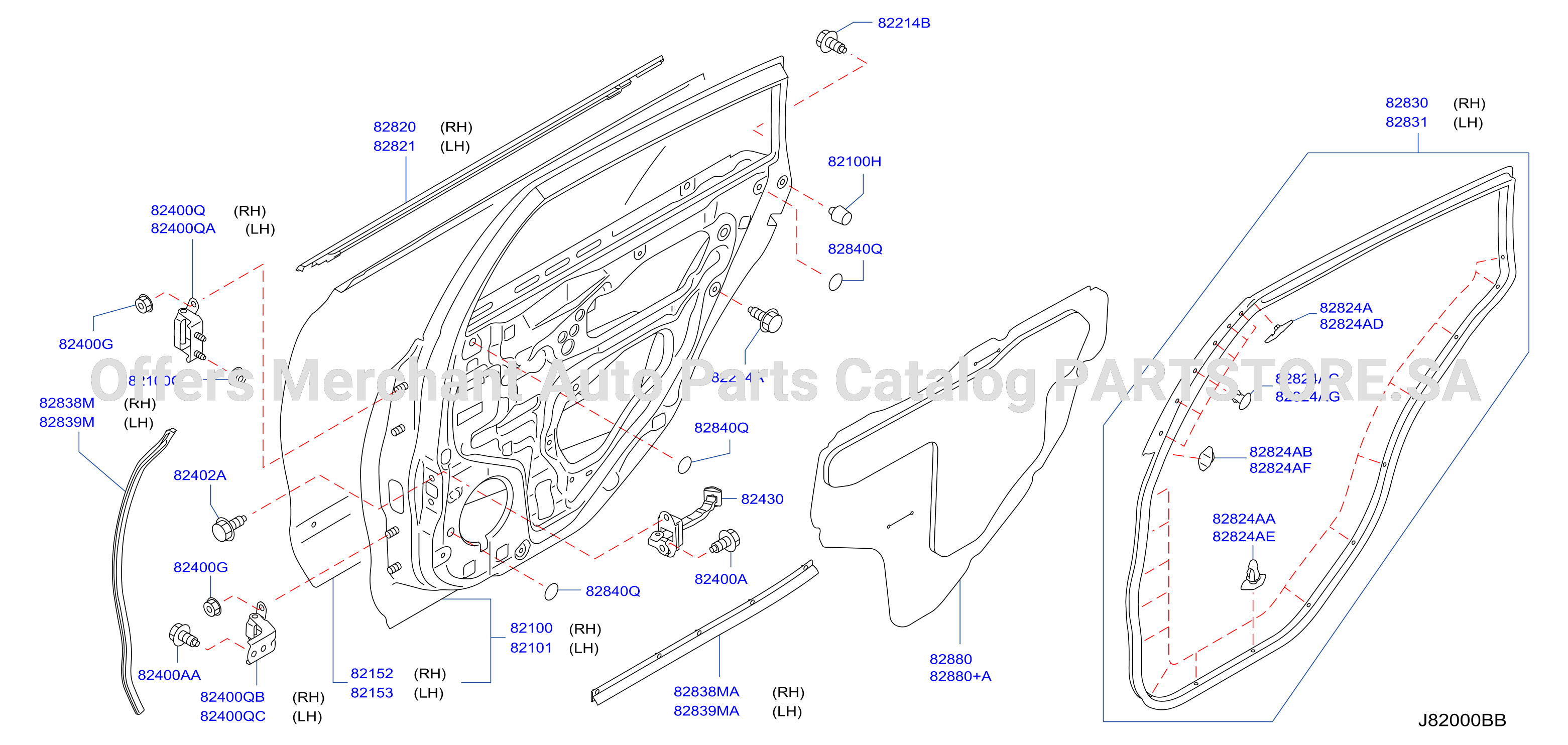 Rear Door Panel Fitting