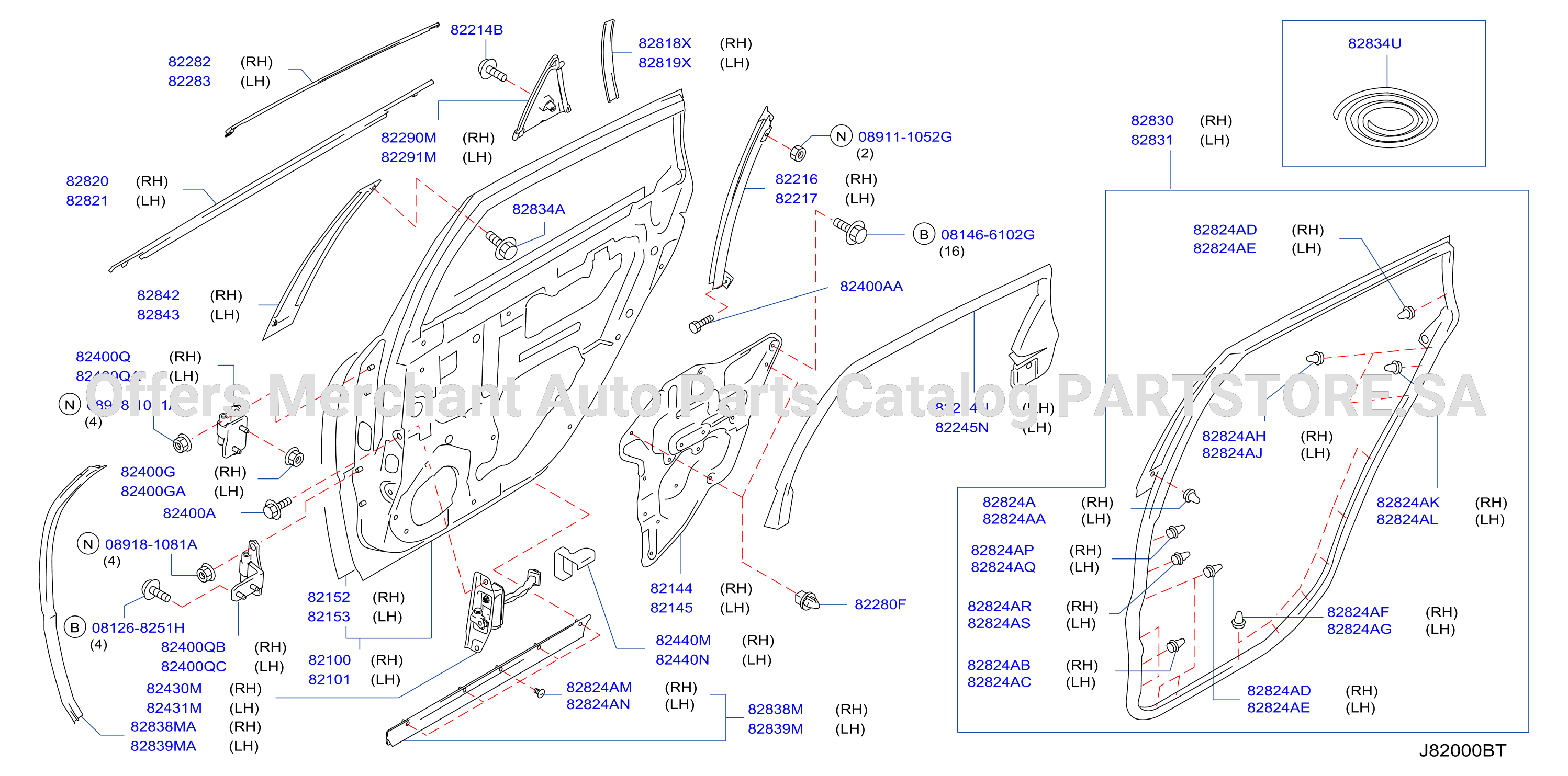 Rear Door Panel Fitting Panel