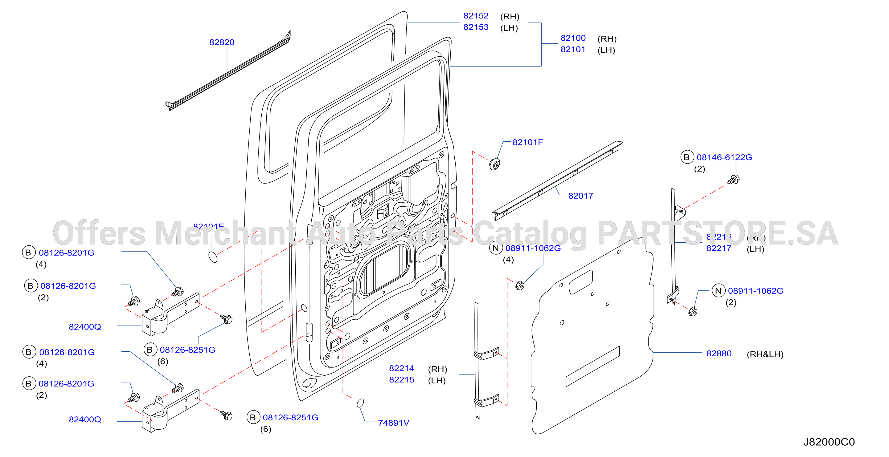 Rear Door Panel Fitting