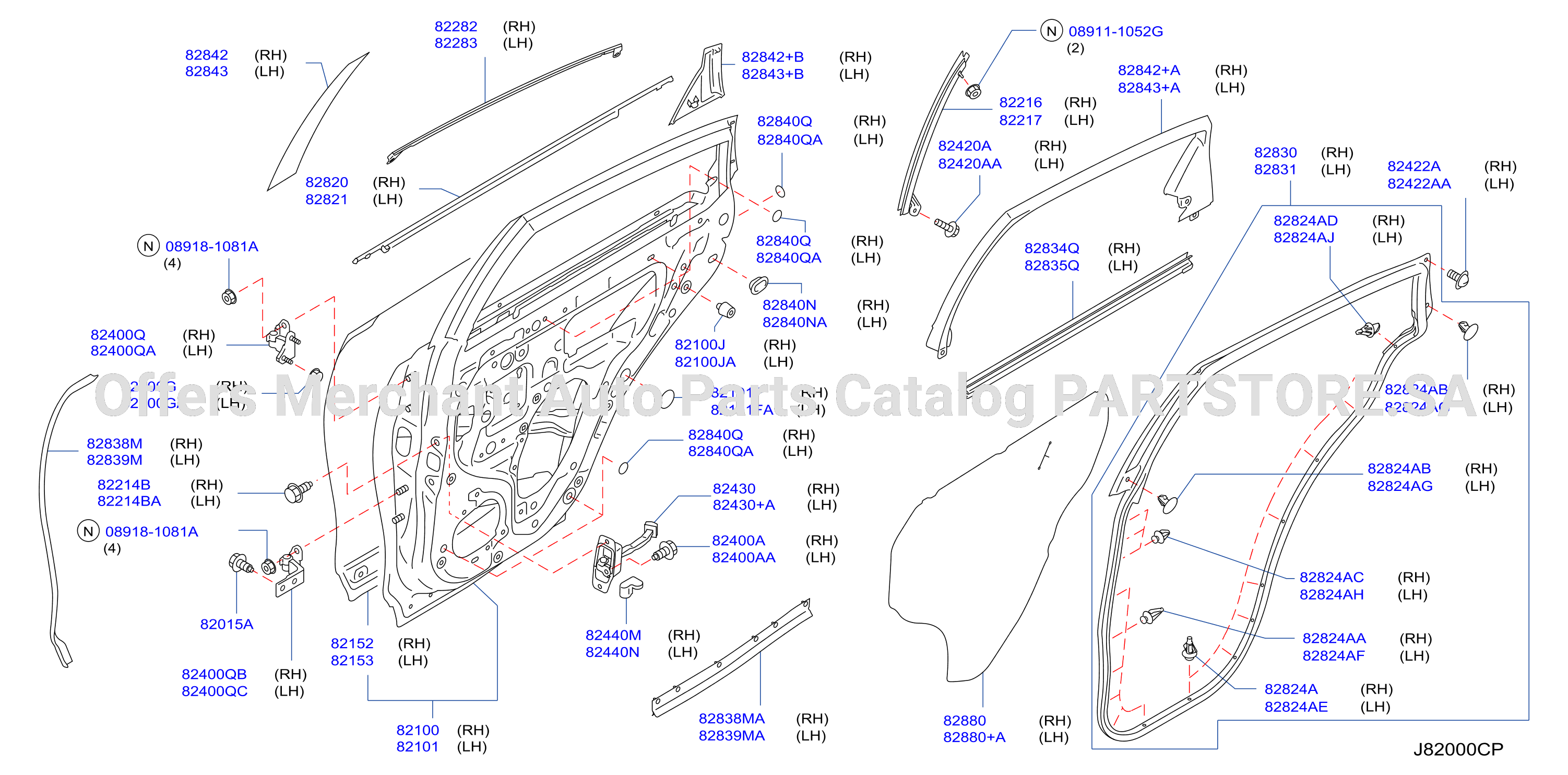 Rear Door Panel Fitting
