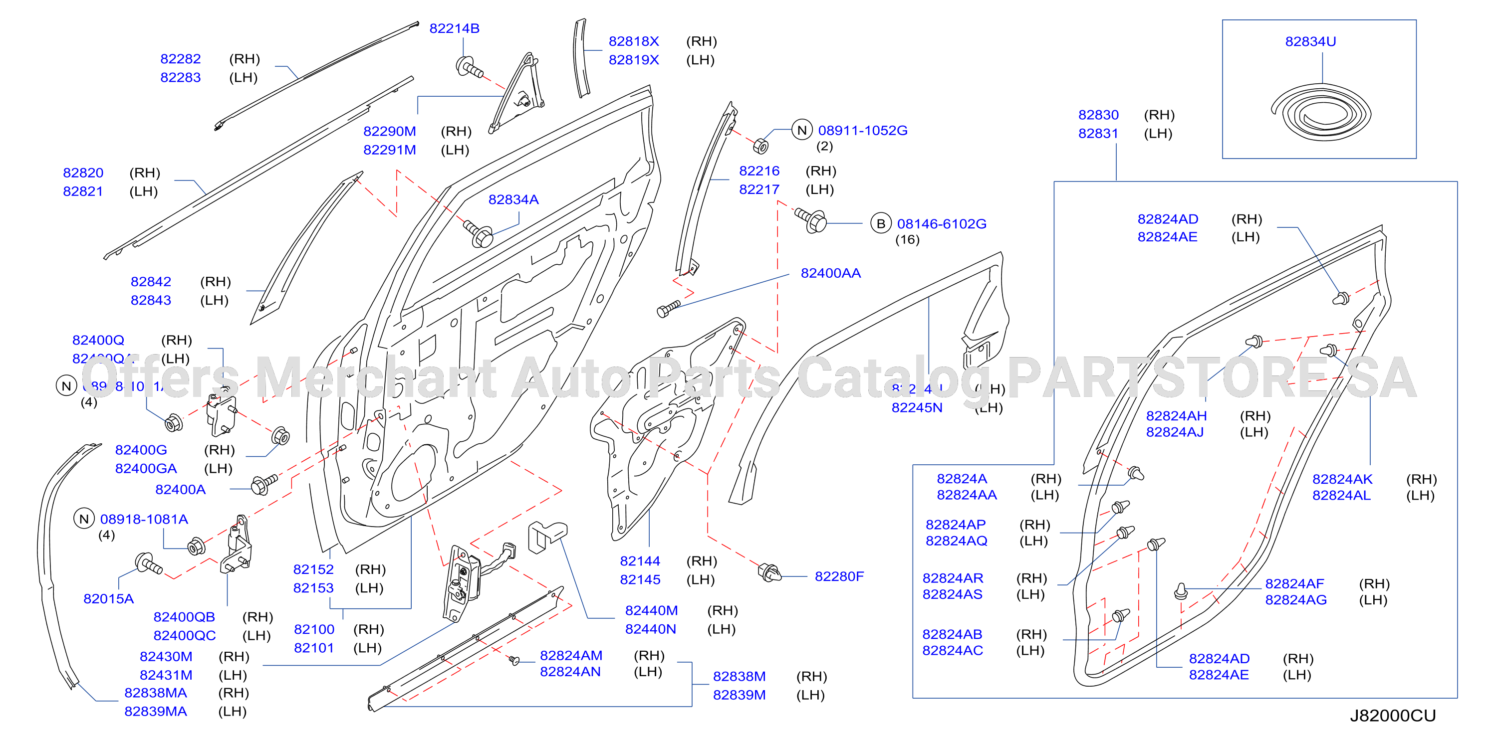 Rear Door Panel Fitting Panel