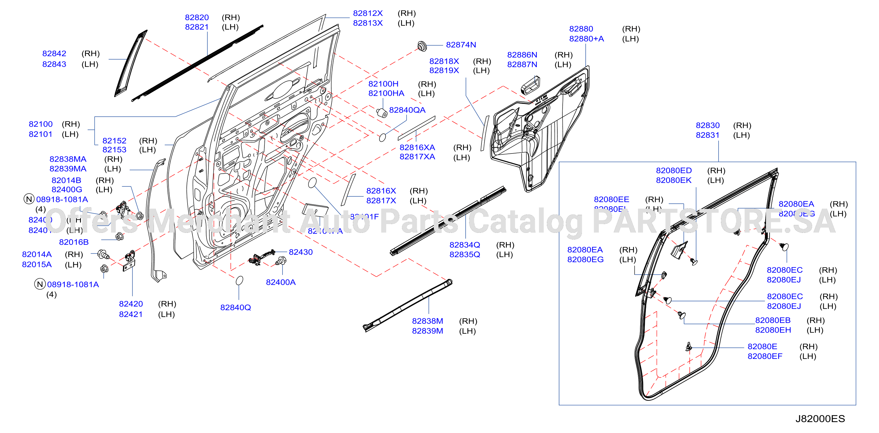 Rear Door Panel Fitting