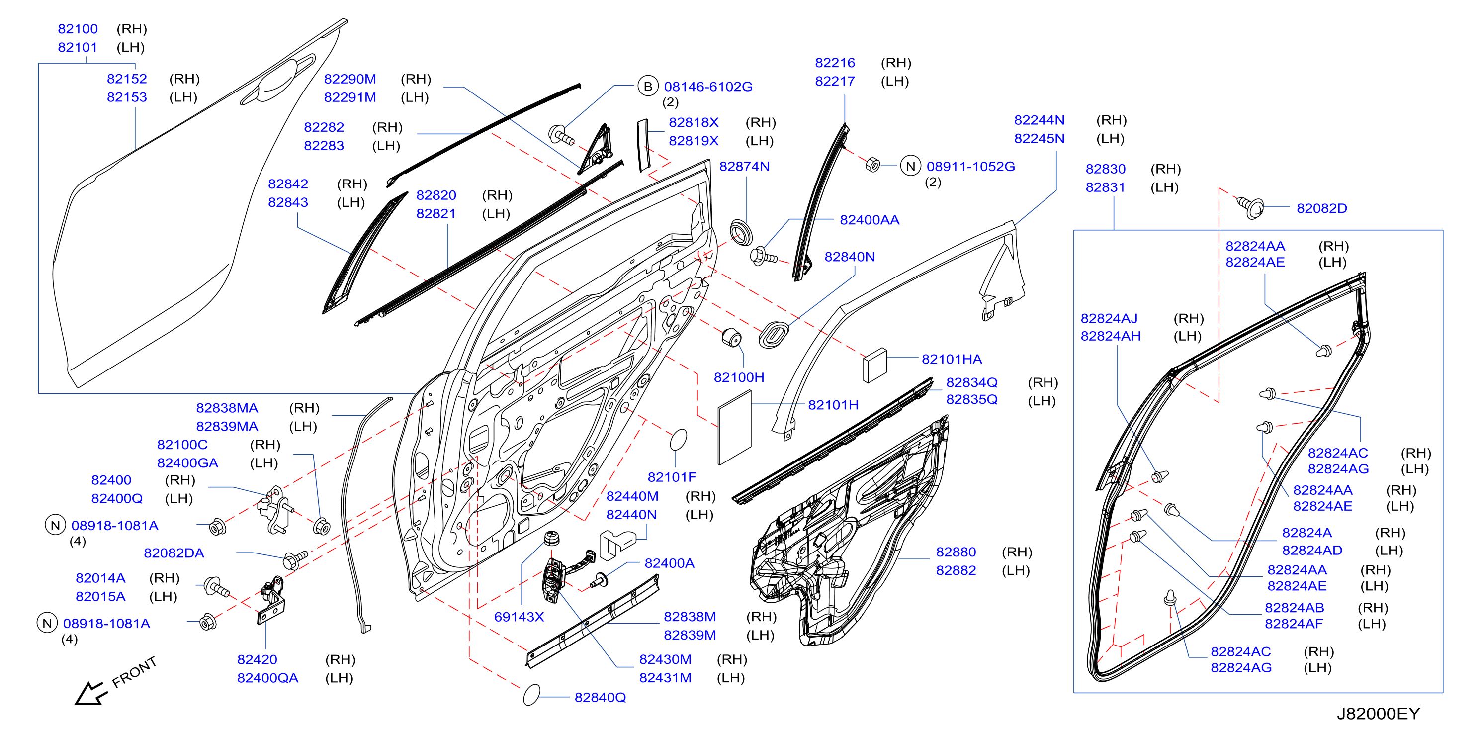 Rear Door Panel Fitting