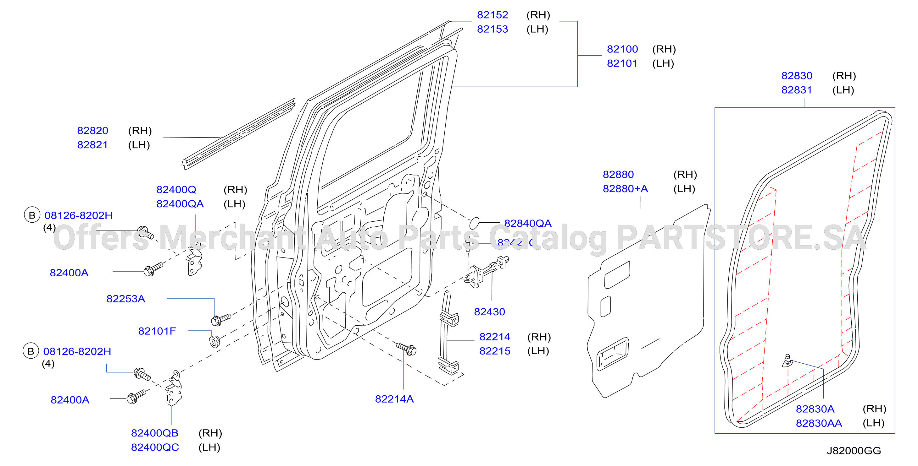 Rear Door Panel Fitting