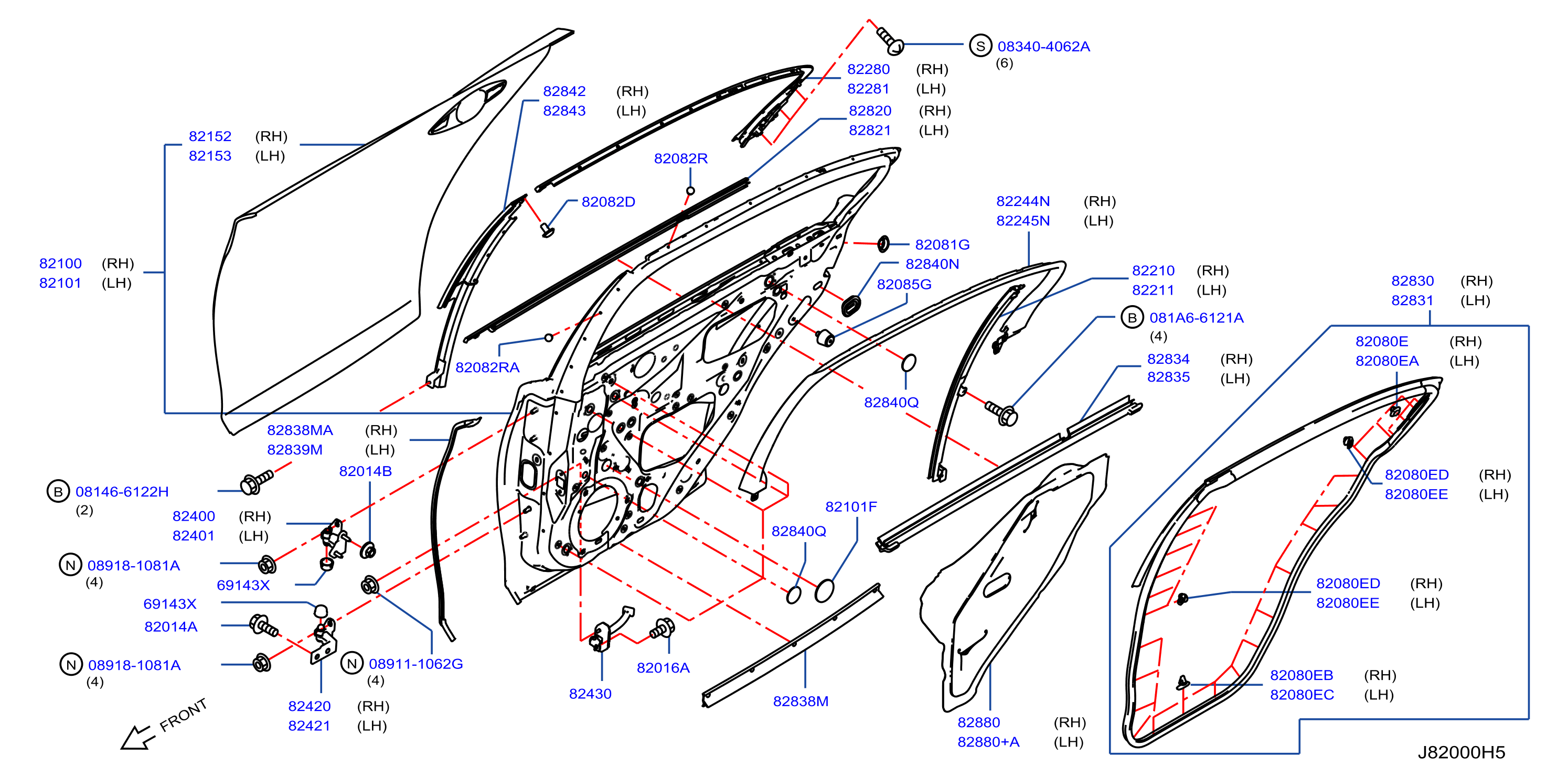 Rear Door Panel Fitting