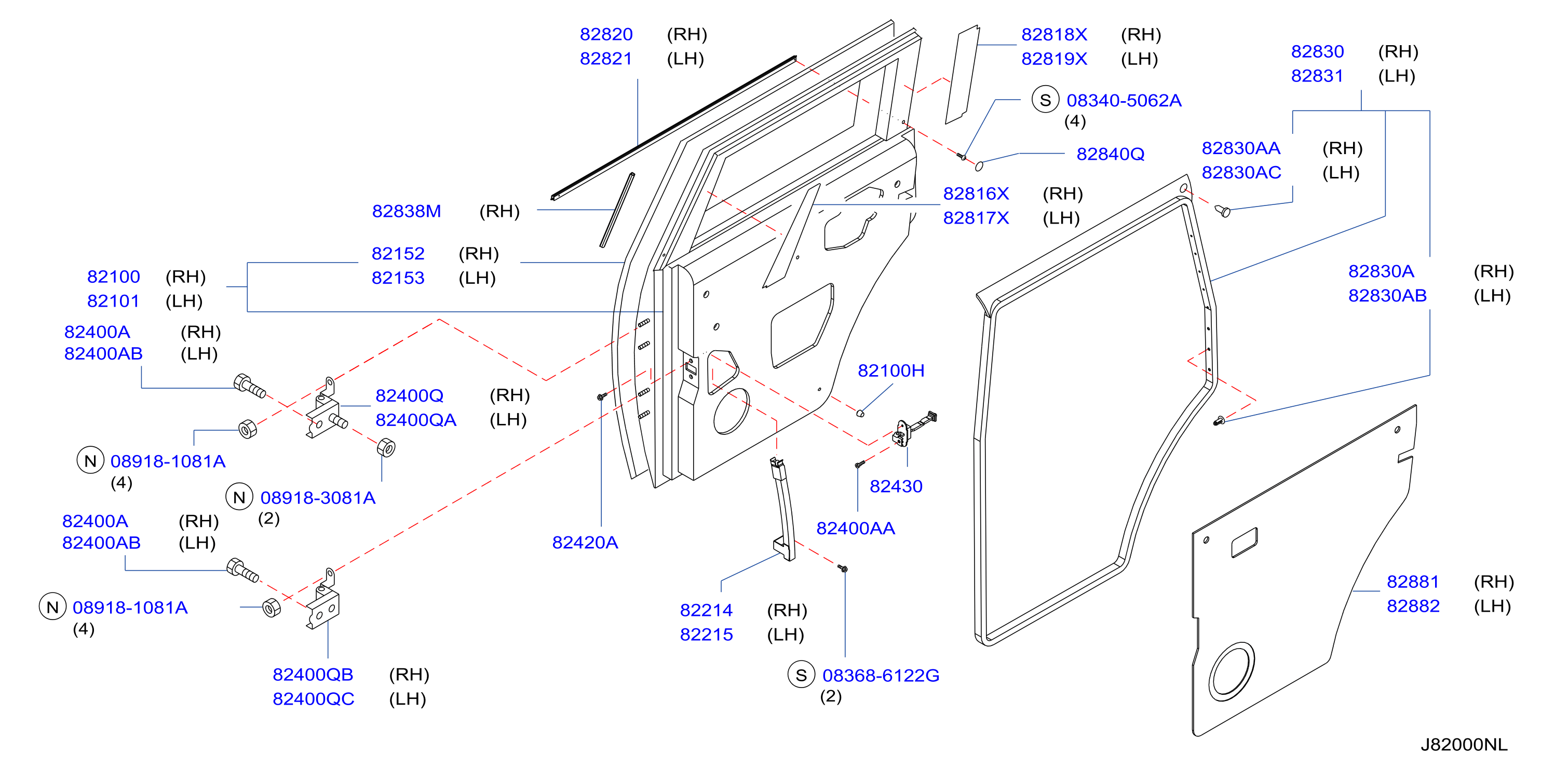 Rear Door Panel Fitting